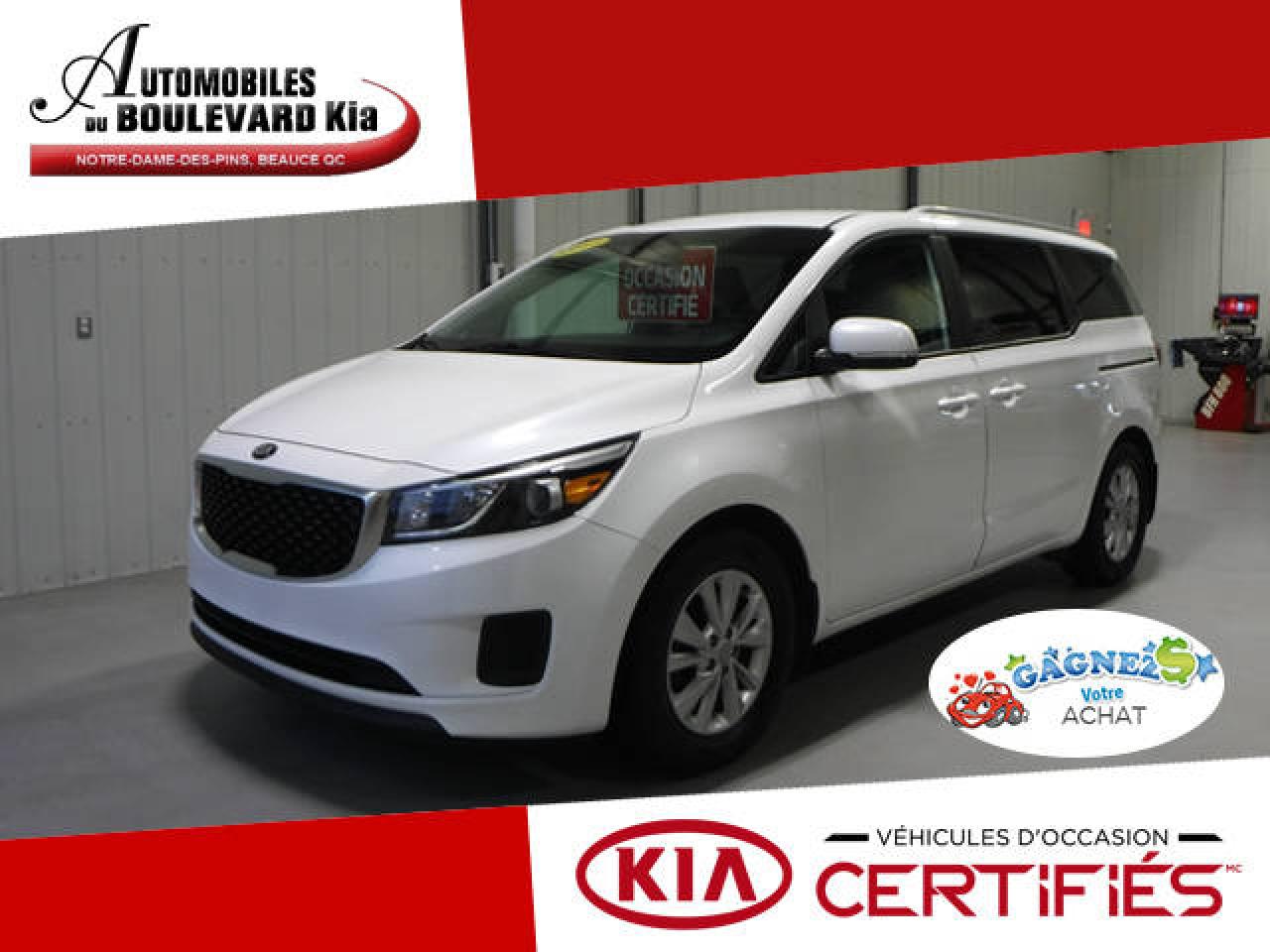 Used 2017 Kia Sedona LX 8 PASSAGERS TOUT EQUIPE for sale in Notre-Dame-des-Pins, QC