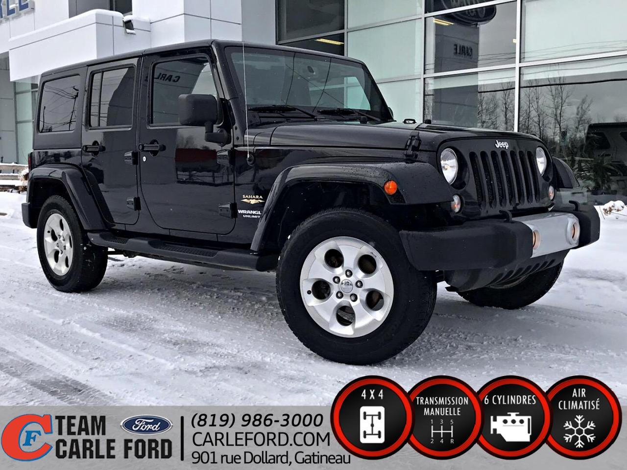 Used 2014 Jeep Autre Jeep Wrangler Unlimited Sahara 4x4 2014 for sale in Gatineau, QC