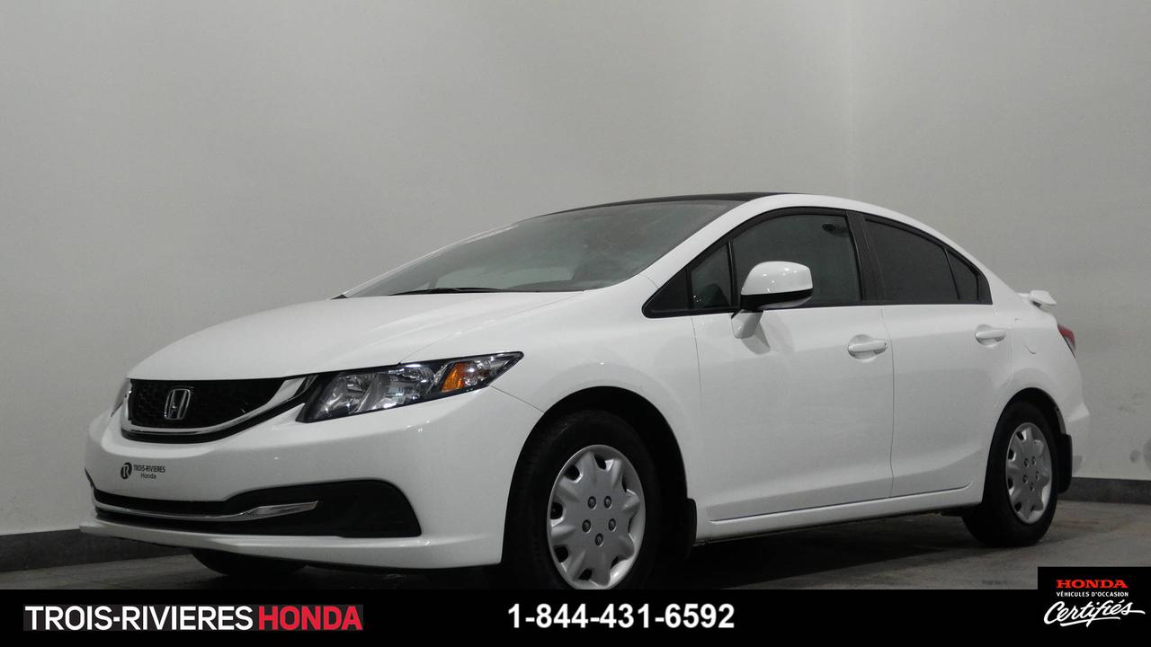 <a href=https://www.troisriviereshonda.com/occasion/Honda-Civic-2013.html>https://www.troisriviereshonda.com/occasion/Honda-Civic-2013.html</a>

** CERTIFIÉ HONDA ** BAS KILOMÉTRAGE ** Véhicule jamais accidenté et un seul propriétaire !!! Très propre, bien équipé, régulateur de vitesse, air climatisé, sièges chauffants, caméra de recul, port USB, commandes audio au volant, vitres teintées, toit ouvrant, jantes en alliage. Véhicule fiable et inspecté par nos experts, prêt à partir !!! Garantie prolongée disponible ainsi quéchange accepté. Lhistorique du rapport Carproof accompagne tous nos véhicules récents et bien entretenus.

Chez Trois-Rivières Honda, venez faire lessai de cette unité inspectée. Première, deuxième et troisième chance au crédit disponible. 

Vous pouvez également profiter du programme Certifié Honda, qui est admissible aux véhicules Honda 2013-2014-2015-2016-2017 doccasion. La garantie de 7 ans/160 000 km (Fit et Civic) ou 6 ans/120 000 km (autres modèles Honda) et les taux de financement avantageux à partir de 2.99% sont disponibles selon le modèle sélectionné. Contactez un conseiller doccasion ou faites une demande de crédit en ligne au www.troisriviereshonda.com

Linspection certifiée comprend les freins, les pneus, la suspension, les roues, les mags, les filtres, les huiles, les liquides, les entretiens recommandés et lhistorique Carproof.

Exclusivités
Garantie de bon fonctionnement incluse sur tous nos véhicules.  Nous payons le maximum pour votre véhicule déchange + TPS & TVQ.  Évaluation gratuite effectuée par nos spécialistes. 
Plus de 300 véhicules de toutes marques en inventaire. Le plus grand choix de véhicules neufs et doccasion à Trois-Rivières.