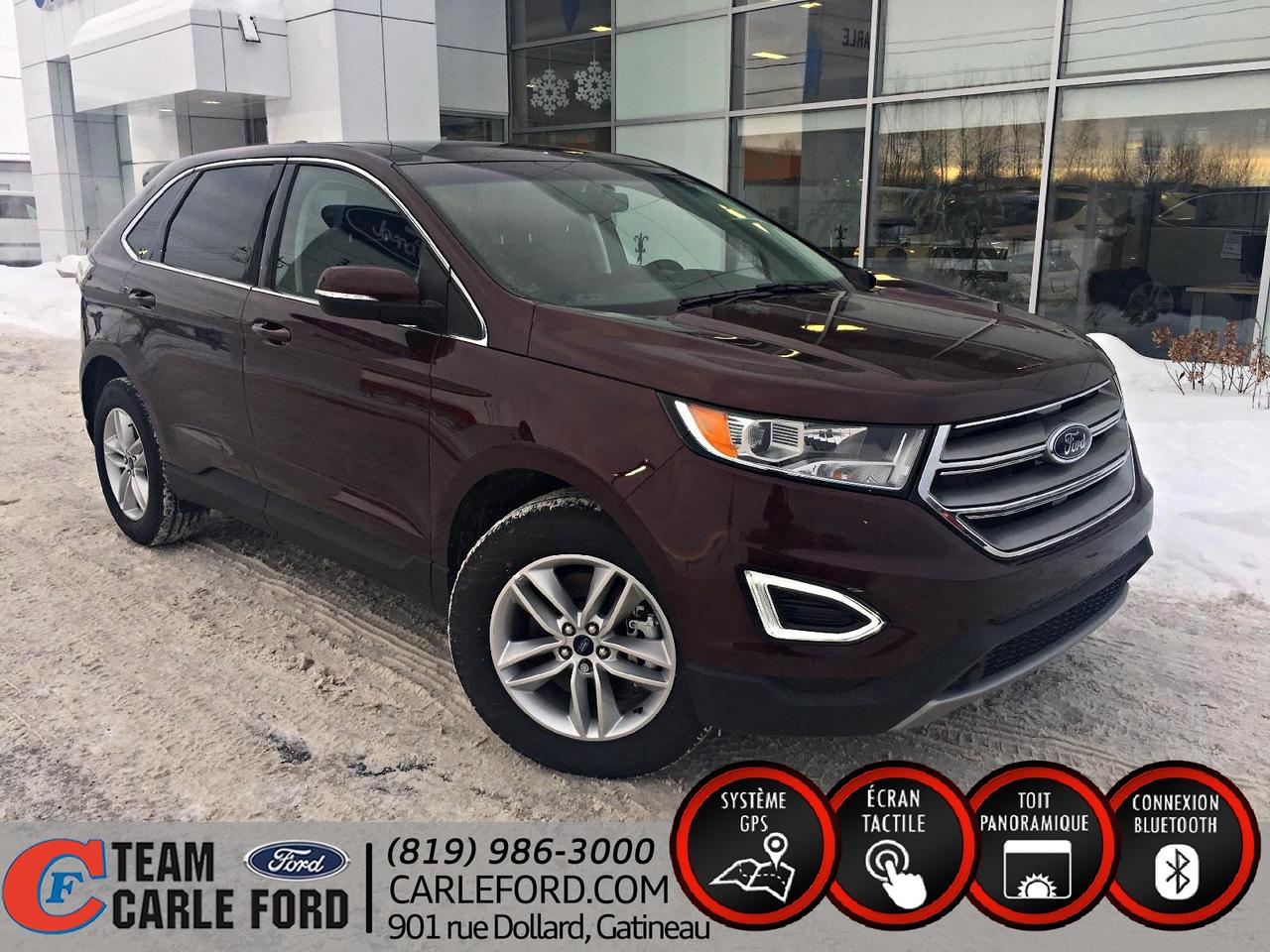 <a href=https://www.carleford.com/occasion/Ford-Edge-2017.html>https://www.carleford.com/occasion/Ford-Edge-2017.html</a>

Air climatisé..vitres électriques..portes électriques..démarreur a distance..sync3..caméra de recul..sonar de recul..toit panoramique..ensemble de remorquage