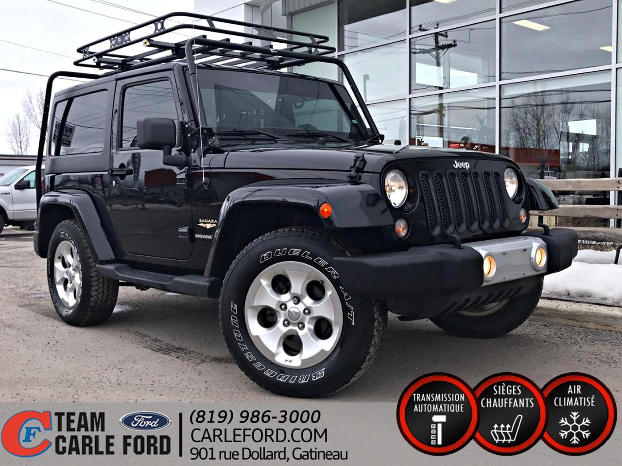 Used 2014 Jeep Wrangler Jeep Wrangler Sahara 4x4, Système de nav for sale in Gatineau, QC