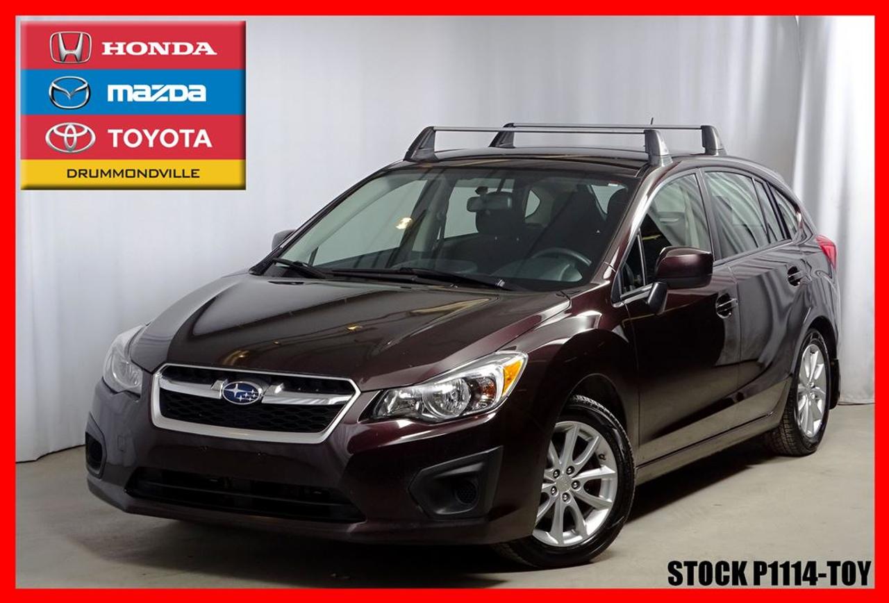 <a href=https://www.toyotadrummondville.com/occasion/Subaru-Impreza-2013.html>https://www.toyotadrummondville.com/occasion/Subaru-Impreza-2013.html</a>

Sièges Chauffants, Régulateur de Vitesse, Vitres Electrique, Miroirs Electrique, Doorlock, Prise Auxiliaire, Prise 12 Volts et Bien plus Encore!! (TOURING, SPORT, LIMITED, WRX, STI)       Vous êtes a la recherche dun véhicule sécuritaire et économique? Venez voir cette magnifique Impreza qui grâce a sa traction intégrale légendaire a prise constante sera vous sécuriser sur la route par tous les temps.      De plus, équipé de son nouveau moteur 2.0L de 148 chevaux et dune consommation combiné 7,1L/100KM vous pourrez conduire en toute tranquillité.      Venez tout de suite en faire lessai, elle vaut le détour.      --------------------------------------------------------------------------------------------------------------------------------      Tous nos véhicules sont minutieusement inspectés par nos techniciens certifiés et ils reçoivent un traitement esthétique des plus complet. Laissez à nos experts le soin de vous obtenir lapprobation de crédit qui correspondra à votre budget ! *RABAIS AU FINANCEMENT* (pour véhicule 2008 et plus).       De plus, obtenez un rapport Carproof et les informations relatives aux garanties de vote nouveau véhicule tout à fait gratuitement. Pour plus de détails, contactez un de nos représentants sans tarder ! Programmes de rétablissement de crédit disponibles. À noter ; la TPS, la TVQ et les frais du concessionnaire allant jusquà 299$ ne sont pas inclus automatiquement dans le prix affiché du véhicule. Les prix et paiements mensuels ne sont que des estimations et peuvent varier selon les taux dintérêts.       Visitez notre site complet au HTTPS://WWW.GROUPEMHT.COM/OCCASION/RECHERCHE.HTML pour plus de 250 véhicules doccasion disponible.