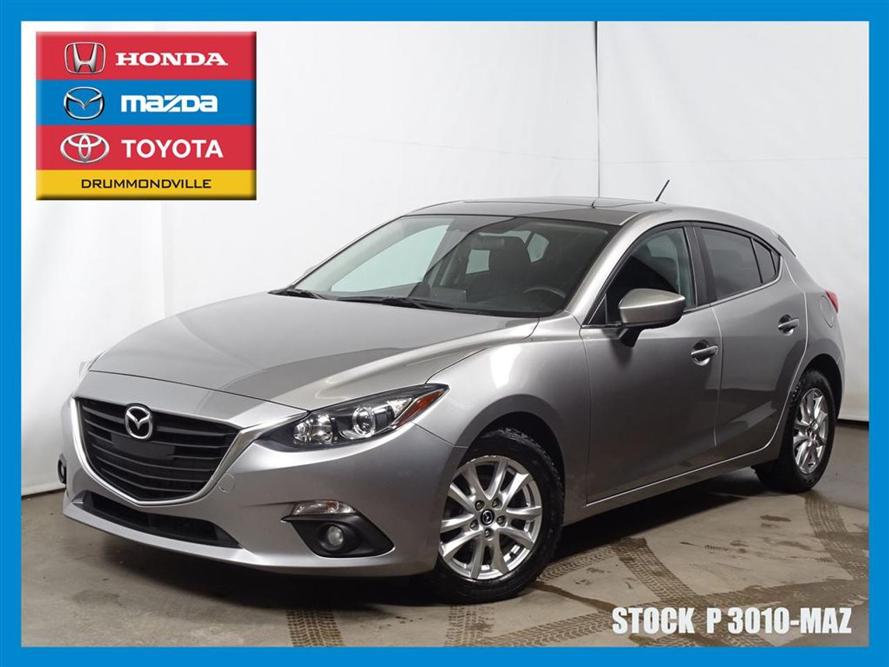 <a href=https://www.toyotadrummondville.com/occasion/Mazda-3_Sport-2015.html>https://www.toyotadrummondville.com/occasion/Mazda-3_Sport-2015.html</a>

Mazda Drummondville à le plus grand inventaire de Mazda au Centre-du-Québec. Avec nos prix agressifs, nous couvrons plusieurs villes tel que Sherbrooke, Victoriaville, Trois-Rivières, Sorel-Tracy, Magog, Acton Vale, Saint-Hyacinthe, Granby et même la Rive-Sud de Montréal! Nous avons une vaste gamme de véhicules, sous-compacte, compacte, intermédiaire, familiale, convertible, VUS, AWD, 4X4, FWD, propulsion, camions? Et de toutes les marques, Honda, Toyota, Hyundai, Kia, Chrysler, Dodge, Ram, Ford, Mercedes-Benz, Audi, Acura, Subaru, Suzuki, BMW, Buick, Cadillac, Chevrolet, Fiat, Jeep, Lexus, Mini Cooper, Mitsubishi, Nissan, Volkswagen, Volvo et Suzuki.   Nous offrons plusieurs modes de financement, conventionnel, 2ième et 3ième chance, redressement de crédit, faillite et Accord D. À noter ; la TPS, la TVQ et les frais du concessionnaire allant jusquà 299$ ne sont pas inclus automatiquement dans le prix affiché du véhicule. Les prix et paiements mensuels ne sont que des estimations et peuvent varier selon les taux dintérêt en considération de votre crédit. Le prix est établi avec un financement à taux régulier, rabais au financement. Pour plus dinformations, appelez-nous au numéro sans frais : 1-844-592-3027.