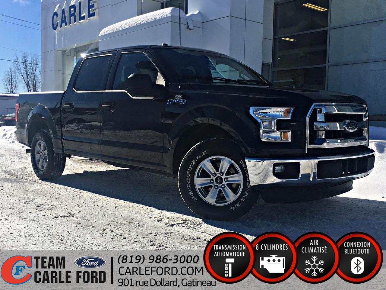 <a href=https://www.carleford.com/occasion/Ford-F150-2015.html>https://www.carleford.com/occasion/Ford-F150-2015.html</a>

Air climatisé..Portes électriques..vitres électriques..miroirs électriques..radio/cd..régulateur de vitesse..ensemble de remorquage..bluetooth..moteur 5,0L V8 2x4
**4 pneus neuf**