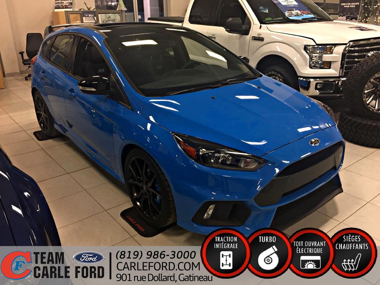 <a href=https://www.carleford.com/occasion/Ford-Focus-2018.html>https://www.carleford.com/occasion/Ford-Focus-2018.html</a>

Air climatisé..vitres électriques..portes électriques..bluetooth..système de son sony..sync3..caméra de recul..sonar de recul..suspension sport..système de navigation..toit ouvrant..véhicule très performant 350 HP AWD