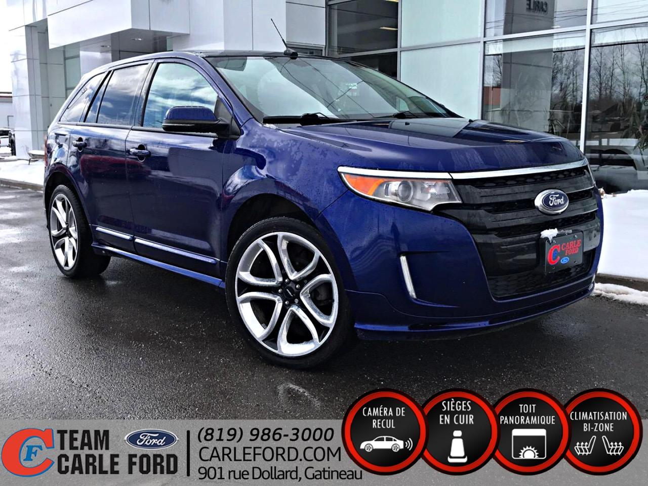 Used 2013 Ford Edge Ford Edge Sport AWD cuir toit pano navig for sale in Gatineau, QC