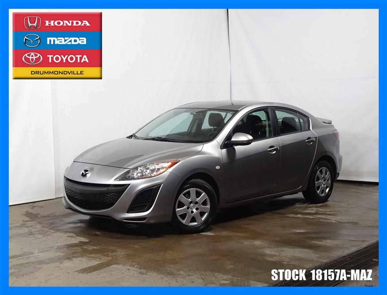 <a href=https://www.toyotadrummondville.com/occasion/Mazda-3-2010.html>https://www.toyotadrummondville.com/occasion/Mazda-3-2010.html</a>

***UN SEUL PROPRIÉTAIRE***JAMAIS ACCIDENTÉ*** Mazda Drummondville à le plus grand inventaire de Mazda au Centre-du-Québec. Avec nos prix agressifs, nous couvrons plusieurs villes tel que Sherbrooke, Victoriaville, Trois-Rivières, Sorel-Tracy, Magog, Acton Vale, Saint-Hyacinthe, Granby et même la Rive-Sud de Montréal! Nous avons une vaste gamme de véhicules, sous-compacte, compacte, intermédiaire, familiale, convertible, VUS, AWD, 4X4, FWD, propulsion, camions? Et de toutes les marques, Honda, Toyota, Hyundai, Kia, Chrysler, Dodge, Ram, Ford, Mercedes-Benz, Audi, Acura, Subaru, Suzuki, BMW, Buick, Cadillac, Chevrolet, Fiat, Jeep, Lexus, Mini Cooper, Mitsubishi, Nissan, Volkswagen, Volvo et Suzuki.   Nous offrons plusieurs modes de financement, conventionnel, 2ième et 3ième chance, redressement de crédit, faillite et Accord D. À noter ; la TPS, la TVQ et les frais du concessionnaire allant jusquà 299$ ne sont pas inclus automatiquement dans le prix affiché du véhicule. Les prix et paiements mensuels ne sont que des estimations et peuvent varier selon les taux dintérêt en considération de votre crédit. Le prix est établi avec un financement à taux régulier, rabais au financement. Pour plus dinformations, appelez-nous au numéro sans frais : 1-844-592-3027.