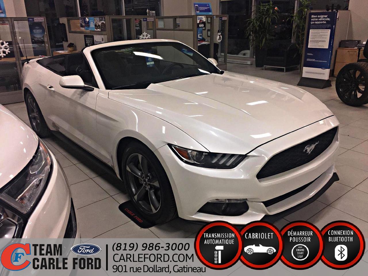 <a href=https://www.carleford.com/occasion/Ford-Mustang-2017.html>https://www.carleford.com/occasion/Ford-Mustang-2017.html</a>

Air climatisé..portes électriques..vitres électriques..bluetooth..caméra de recul..Le prix inclue le 1000$ de rabais pour les membres costco.