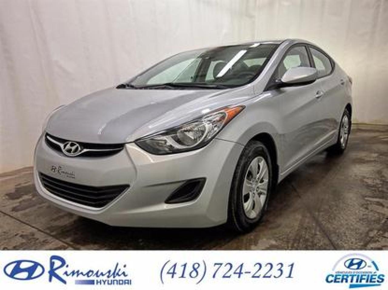 Used 2013 Hyundai Elantra L CHEZ RIMOUSKI for sale in Rimouski, QC