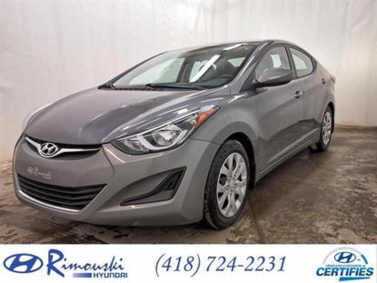 Used 2014 Hyundai Elantra GL CHEZ RIMOUSKI for sale in Rimouski, QC