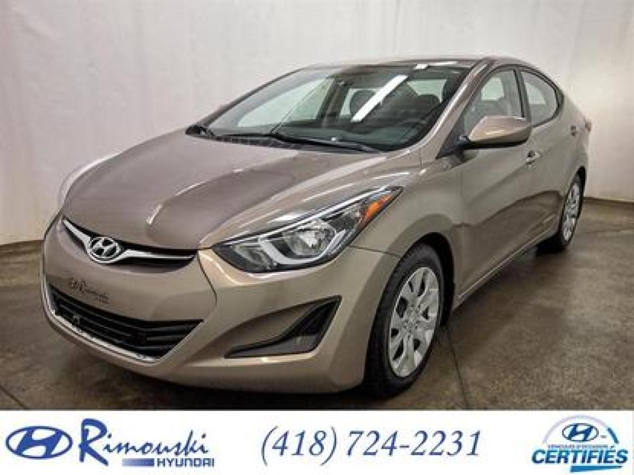 Used 2015 Hyundai Elantra GL CHEZ RIMOUSKI for sale in Rimouski, QC