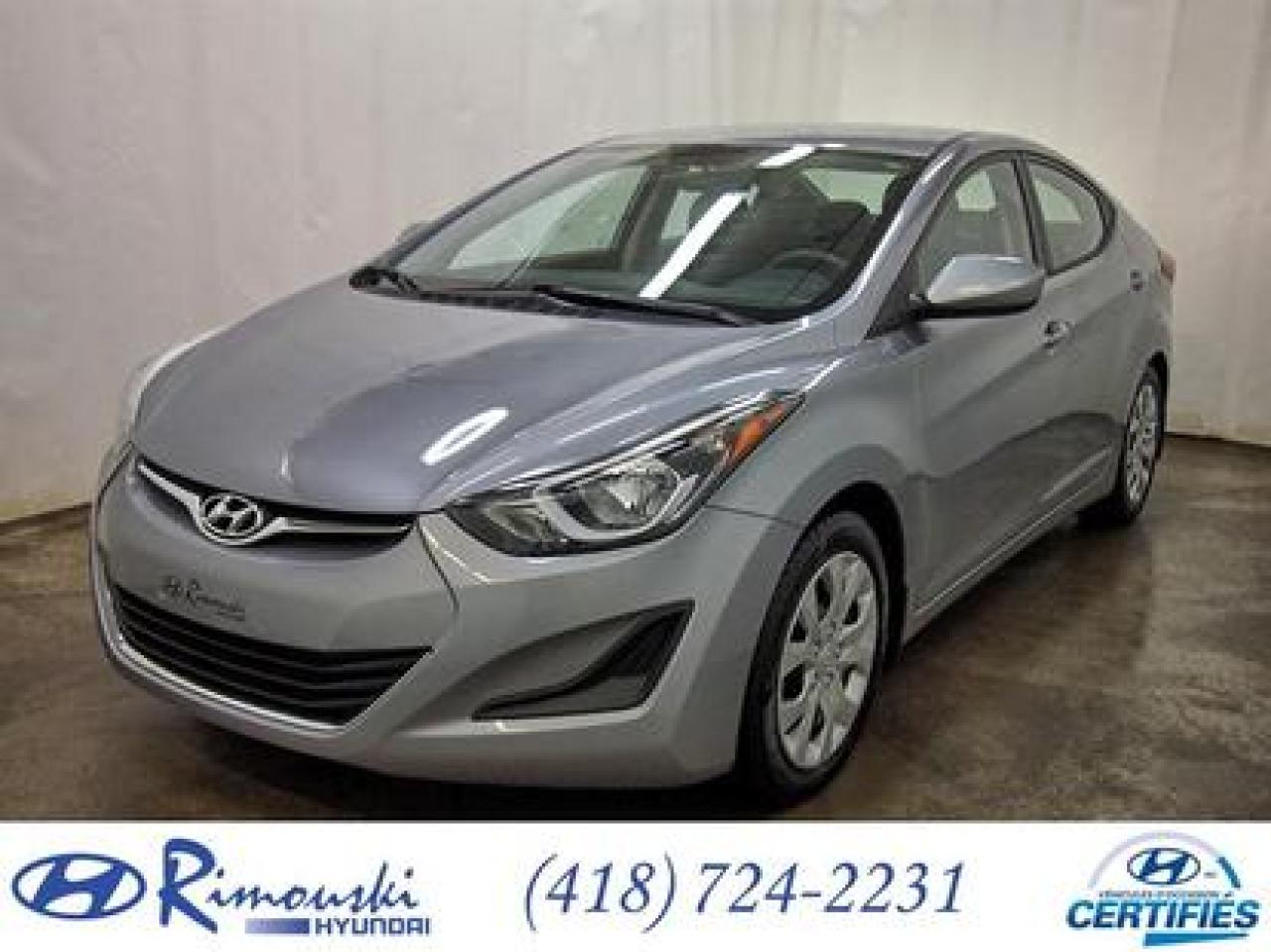 Used 2015 Hyundai Elantra GL CHEZ RIMOUSKI for sale in Rimouski, QC