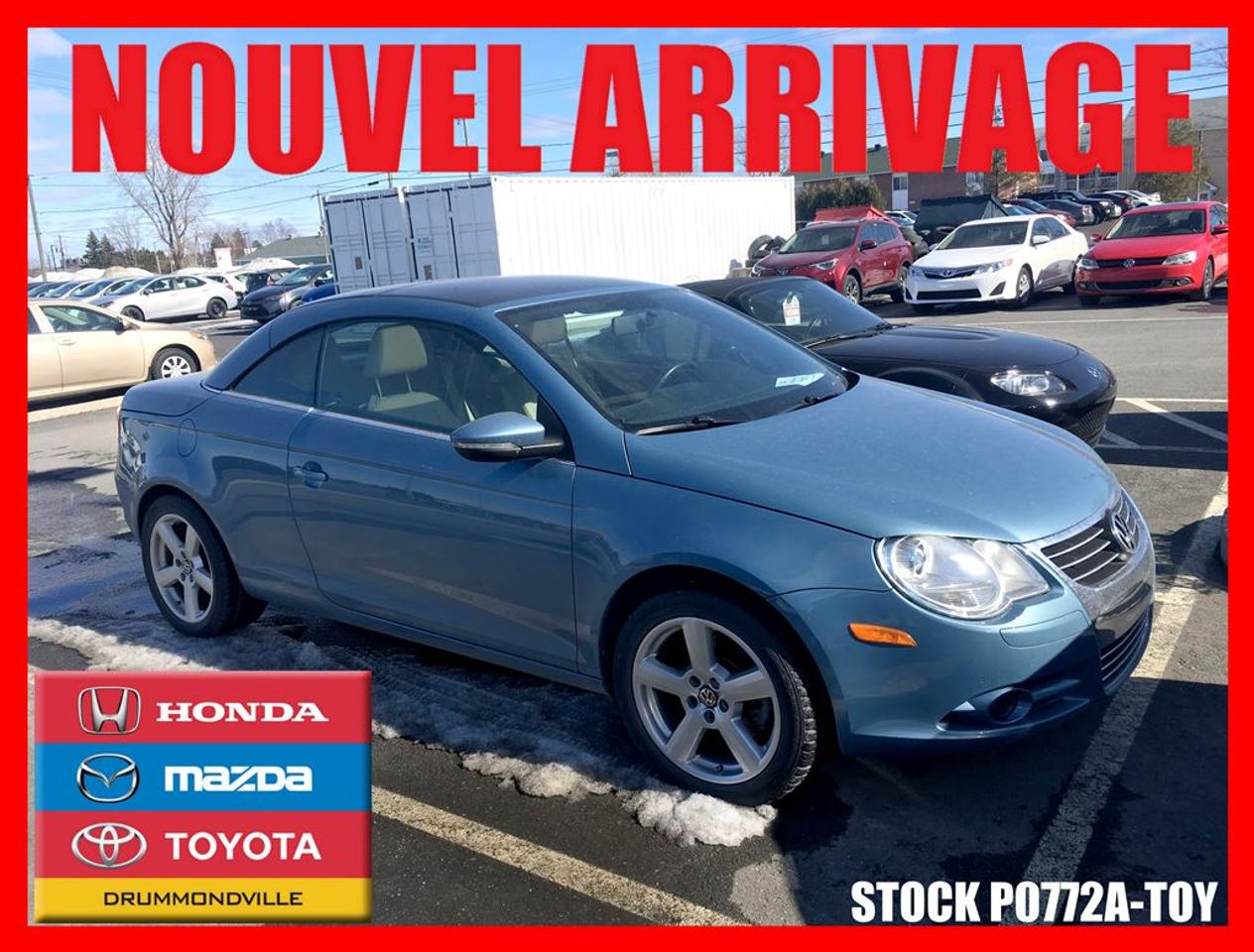 <a href=https://www.toyotadrummondville.com/occasion/Volkswagen-EOS-2010.html>https://www.toyotadrummondville.com/occasion/Volkswagen-EOS-2010.html</a>

--------------------------------------------------------------------------------------------------------------------------------      Tous nos véhicules sont minutieusement inspectés par nos techniciens certifiés et ils reçoivent un traitement esthétique des plus complet. Laissez à nos experts le soin de vous obtenir lapprobation de crédit qui correspondra à votre budget ! *RABAIS AU FINANCEMENT* (pour véhicule 2008 et plus).       De plus, obtenez un rapport Carproof et les informations relatives aux garanties de vote nouveau véhicule tout à fait gratuitement. Pour plus de détails, contactez un de nos représentants sans tarder ! Programmes de rétablissement de crédit disponibles. À noter ; la TPS, la TVQ et les frais du concessionnaire allant jusquà 299$ ne sont pas inclus automatiquement dans le prix affiché du véhicule. Les prix et paiements mensuels ne sont que des estimations et peuvent varier selon les taux dintérêts.       Visitez notre site complet au HTTPS://WWW.GROUPEMHT.COM/OCCASION/RECHERCHE.HTML pour plus de 250 véhicules doccasion disponible.