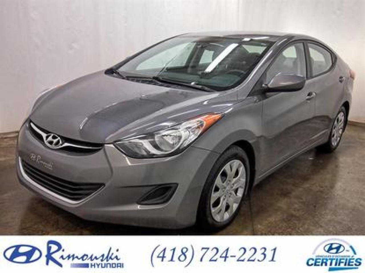 Used 2013 Hyundai Elantra GL CHEZ RIMOUSKI for sale in Rimouski, QC