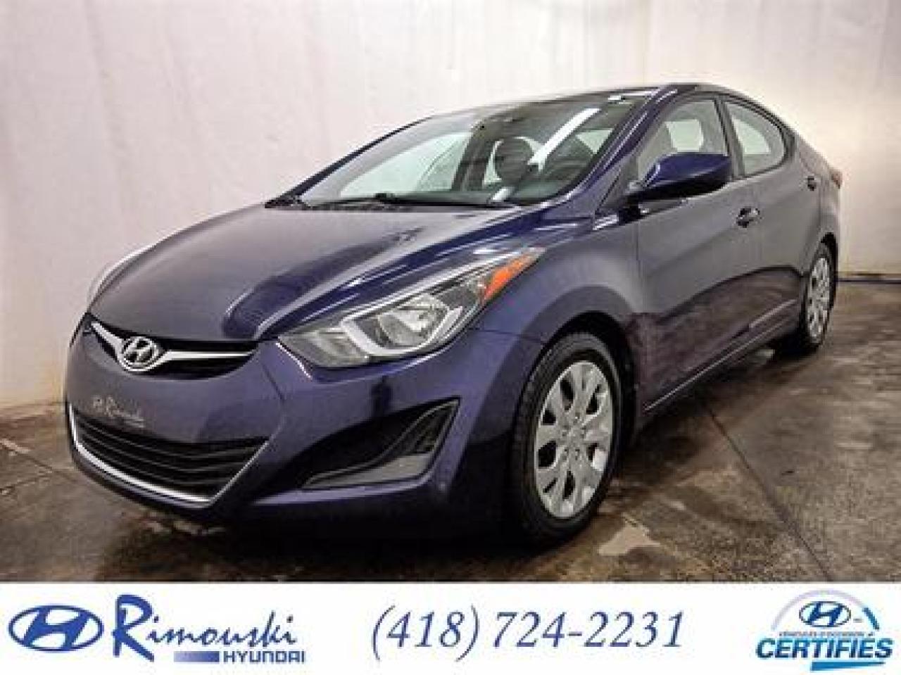 Used 2014 Hyundai Elantra GL CHEZ RIMOUSKI for sale in Rimouski, QC