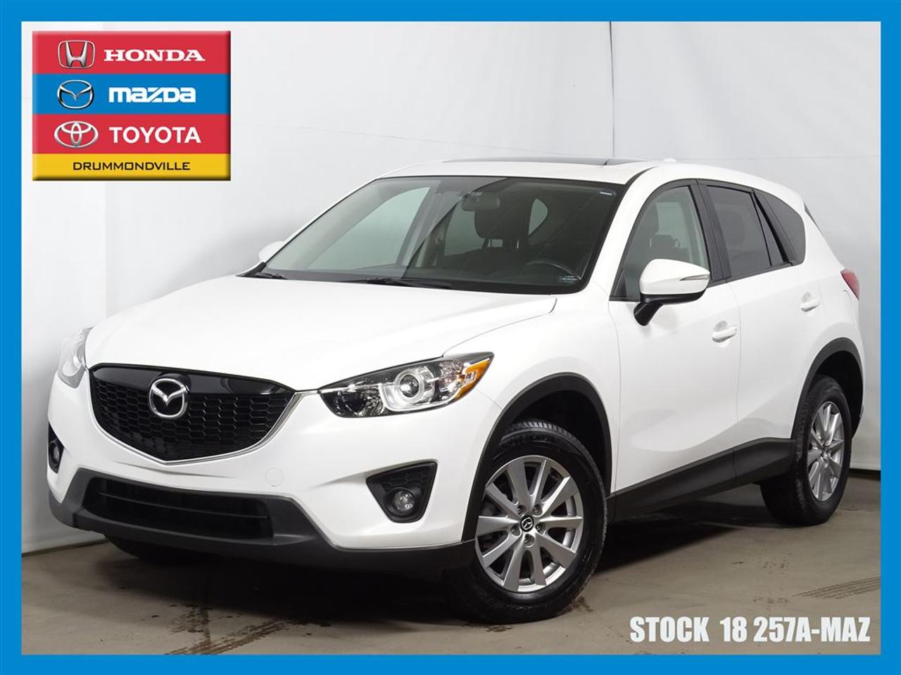 <a href=https://www.toyotadrummondville.com/occasion/Mazda-CX5-2015.html>https://www.toyotadrummondville.com/occasion/Mazda-CX5-2015.html</a>

** JAMAIS ACCIDENTÉ ** GARANTIE MOTOPROPULSEUR 27/02/2020 OU KM ILLIMITÉ ** Mazda Drummondville à le plus grand inventaire de Mazda au Centre-du-Québec. Avec nos prix agressifs, nous couvrons plusieurs villes tel que Sherbrooke, Victoriaville, Trois-Rivières, Sorel-Tracy, Magog, Acton Vale, Saint-Hyacinthe, Granby et même la Rive-Sud de Montréal! Nous avons une vaste gamme de véhicules, sous-compacte, compacte, intermédiaire, familiale, convertible, VUS, AWD, 4X4, FWD, propulsion, camions? Et de toutes les marques, Honda, Toyota, Hyundai, Kia, Chrysler, Dodge, Ram, Ford, Mercedes-Benz, Audi, Acura, Subaru, Suzuki, BMW, Buick, Cadillac, Chevrolet, Fiat, Jeep, Lexus, Mini Cooper, Mitsubishi, Nissan, Volkswagen, Volvo et Suzuki.   Nous offrons plusieurs modes de financement, conventionnel, 2ième et 3ième chance, redressement de crédit, faillite et Accord D. À noter ; la TPS, la TVQ et les frais du concessionnaire allant jusquà 299$ ne sont pas inclus automatiquement dans le prix affiché du véhicule. Les prix et paiements mensuels ne sont que des estimations et peuvent varier selon les taux dintérêt en considération de votre crédit. Le prix est établi avec un financement à taux régulier, rabais au financement. Pour plus dinformations, appelez-nous au numéro sans frais : 1-844-592-3027.