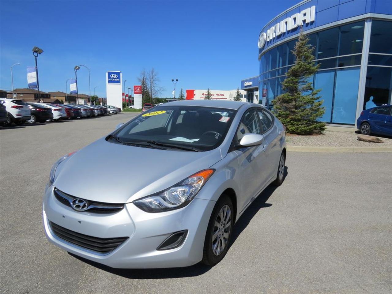 <a href=https://www.hyundaigatineau.ca/occasion/Hyundai-Elantra-2012.html>https://www.hyundaigatineau.ca/occasion/Hyundai-Elantra-2012.html</a>

Chez Hyundai Gatineau tous nos véhicules sont minutieusement inspectés en 150 points et réparés par notre département de service certifié. Les véhicules âgés de moins de 8 ans sont garantis au complet auminimum 1mois ou 1700km (en plus de transférer la garantie du manufacturier).On vous fournit également le rapport Car Proof et le kilométrage est certifié.Garantie prolongée disponible sur tous nos véhicules. Nousreprenons les échanges de toutes marques et chez Hyundai Gatineau. De plus, nous offrons différents plans de financement à taux très avantageux. Nous avons des spécialistes de 2 ième chance au crédit surplace avec plus de 10 ans dexpérience dans le domaine. Nous sommes en service depuis plus de 18 ans et grâce à plusieurs références, notre clientèles vient de partout au Québec Rive Nord, Rive Sud, Ville de Québec,Gaspésie,Montréal. Livraison rapide. Faite une demande internet ou appelez nous et voyez pourquoi chez Hyundai Gatineau, Ça vautle détour!     At Hyundai Gatineau all our vehicles are thoroughly inspected in 150 points and repaired by our certified service department. Vehicles under 8 years of age are fully guaranteed a minimum of 1 month or 1700km (in addition to transferring the manufacturers warranty) .The CarProof report is also provided and mileage is certified. Extended warranty available on all vehicles. We are taking over all brands and at Hyundai Gatineau. In addition, we offer various financing plans at very attractive rates. We have second-chance credit specialists on-site with more than 10 years experience in the field. We have been in service for more than 18 years and thanks to several references, our clients come from all over Quebec Rive Nord, South Shore, Quebec City, Gaspésie, Montreal. Quick delivery. Make an Internet request or call us and find out why at Hyundai Gatineau, its worth a detour!