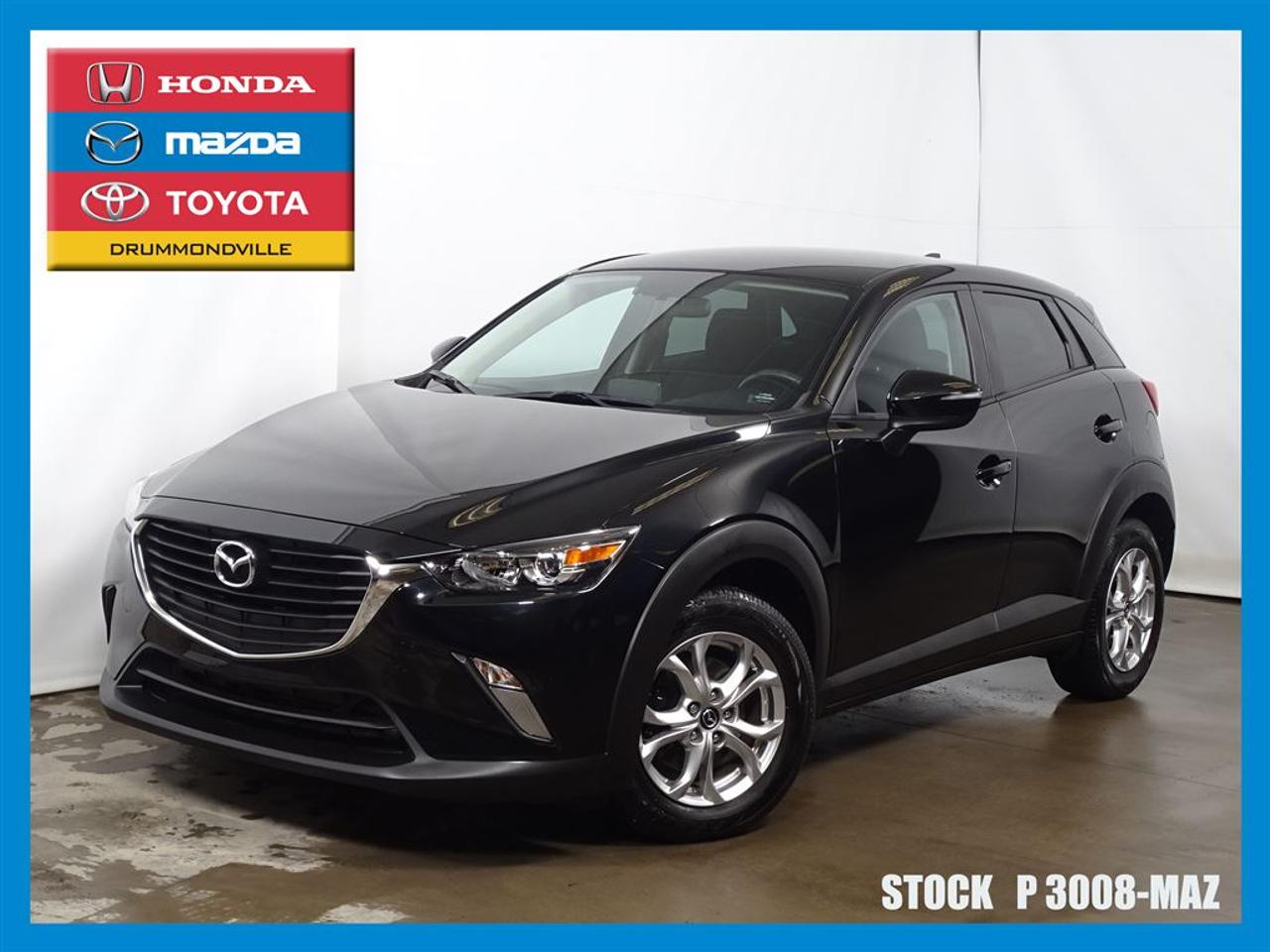 <a href=https://www.toyotadrummondville.com/occasion/Mazda-CX3-2016.html>https://www.toyotadrummondville.com/occasion/Mazda-CX3-2016.html</a>

**GARANTI GLOBAL 15/04/2019 OU ILLIMITÉ MOTOPRO 15/04/2021 OU ILLIMITÉMazda Drummondville à le plus grand inventaire de Mazda au Centre-du-Québec. Avec nos prix agressifs, nous couvrons plusieurs villes tel que Sherbrooke, Victoriaville, Trois-Rivières, Sorel-Tracy, Magog, Acton Vale, Saint-Hyacinthe, Granby et même la Rive-Sud de Montréal! Nous avons une vaste gamme de véhicules, sous-compacte, compacte, intermédiaire, familiale, convertible, VUS, AWD, 4X4, FWD, propulsion, camions Et de toutes les marques, Honda, Toyota, Hyundai, Kia, Chrysler, Dodge, Ram, Ford, Mercedes-Benz, Audi, Acura, Subaru, Suzuki, BMW, Buick, Cadillac, Chevrolet, Fiat, Jeep, Lexus, Mini Cooper, Mitsubishi, Nissan, Volkswagen, Volvo et Suzuki. Nous offrons plusieurs modes de financement, conventionnel, 2ième et 3ième chance, redressement de crédit, faillite et Accord D. À noter ; la TPS, la TVQ et les frais du concessionnaire allant jusquà 299$ ne sont pas inclus automatiquement dans le prix affiché du véhicule. Les prix et paiements mensuels ne sont que des estimations et peuvent varier selon les taux dintérêt en considération de votre crédit. Le prix est établi avec un financement à taux régulier, rabais au financement. Pour plus dinformations, appelez-nous au numéro sans frais : 1-844-592-3027.