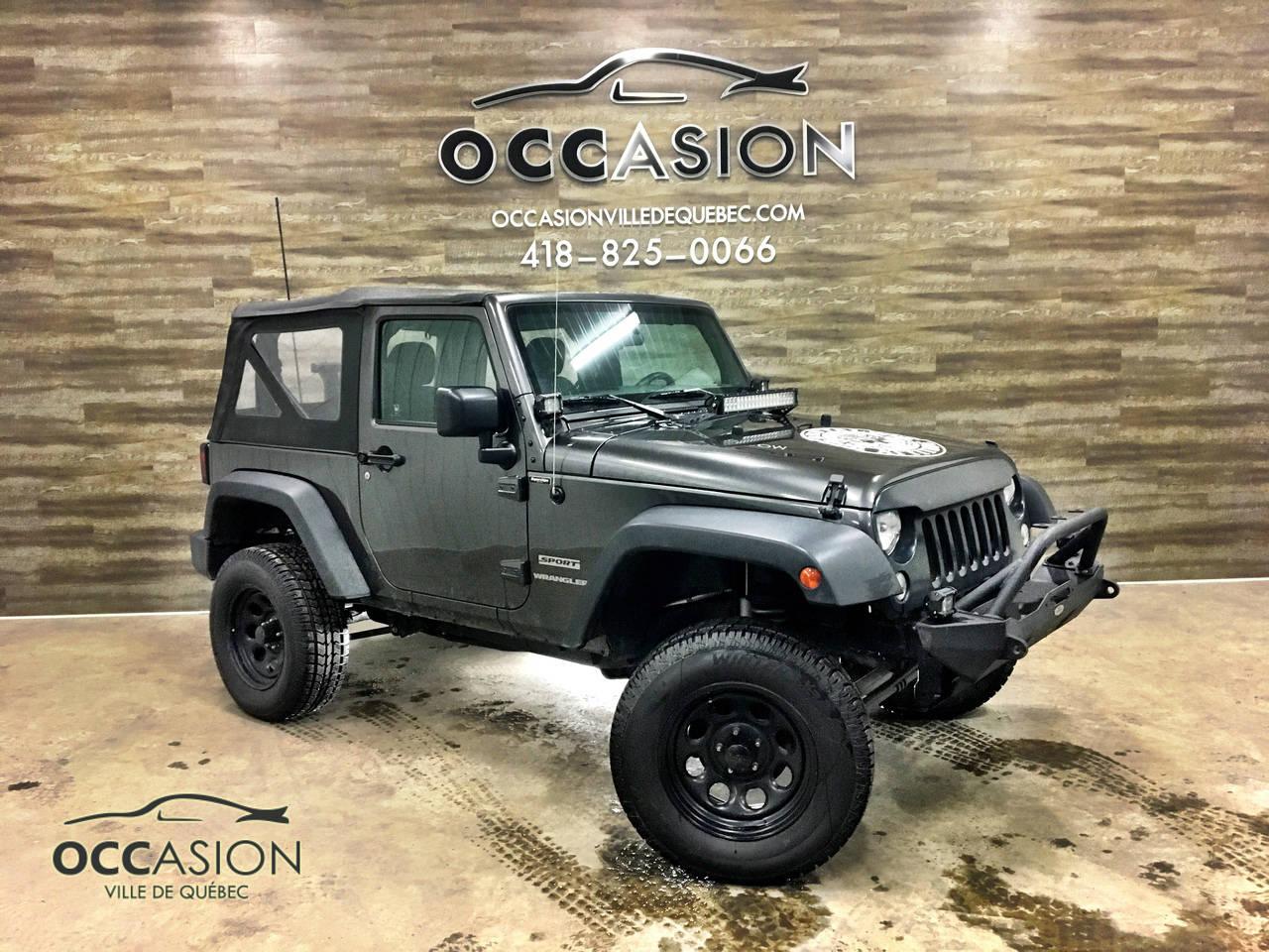 <a href=https://www.occasionvilledequebec.com/occasion/Jeep-Wrangler-2017.html>https://www.occasionvilledequebec.com/occasion/Jeep-Wrangler-2017.html</a>

JEEP WRANGLER SPORT 2017, 24404 KM, BEAUCOUP DARGENT INVESTI : PNEUS 35 POUR LÉTÉ (PHOTOS SUR PNEUS DHIVER) / LIFT KIT / BUMPER AVANT ET ARRIÈRE / LEDBAR / SPOTLIGHT / PRÊT POUR RECEVOIR UNE WINCH

FINANCEMENT 1-2-3E CHANCE AU CRÉDIT, 99.9% APPROUVÉ

NOS ÉVALUATIONS FACEBOOK : 4.9/5.0

BIENVENUE CHEZ OCCASION VILLE DE QUÉBEC ! LA NOUVELLE RÉFÉRENCE EN MATIÈRE DE SERVICE CLIENT ET DE RESPECT DE VOS BESOINS ET DE VOS ATTENTES ! MEMBRE AMVOQ. RAPPORT CARPROOF POUR CHAQUE VÉHICULE. FINANCEMENT 1ERE, 2E ET 3E CHANCE AU CRÉDIT ET GARANTIES ADDITIONNELLES DISPONIBLES. 

NOUVEAU : GARANTIES KILOMÉTRAGE ILLIMITÉ DISPONIBLES ! ÉCHANGES ACCEPTÉES TEL QUE MOTO, VTT, CAMIONS, VUS, AUTOS, ETC.

VISITEZ NOUS SUR WWW.FACEBOOK.COM/OCCASIONQC OU WWW.OCCASIONVILLEDEQUEBEC.COM 

WE SPEAK ENGLISH ! 

OBTENEZ GRATUITEMENT UNE CARTE REMISE VOUS PROCURANT DES REMISES SUR DE LESSENCE, DE LÉPICERIE, RESTAURANTS, VÊTEMENTS OU ENCORE PLUS À LACHAT DUN VÉHICULE CHEZ NOUS !