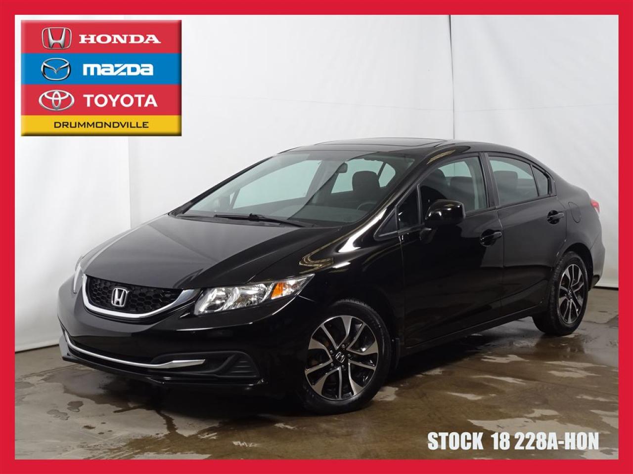 Used 2013 Honda Civic Ex+sieges Ch.+a/c for sale in Drummondville, QC