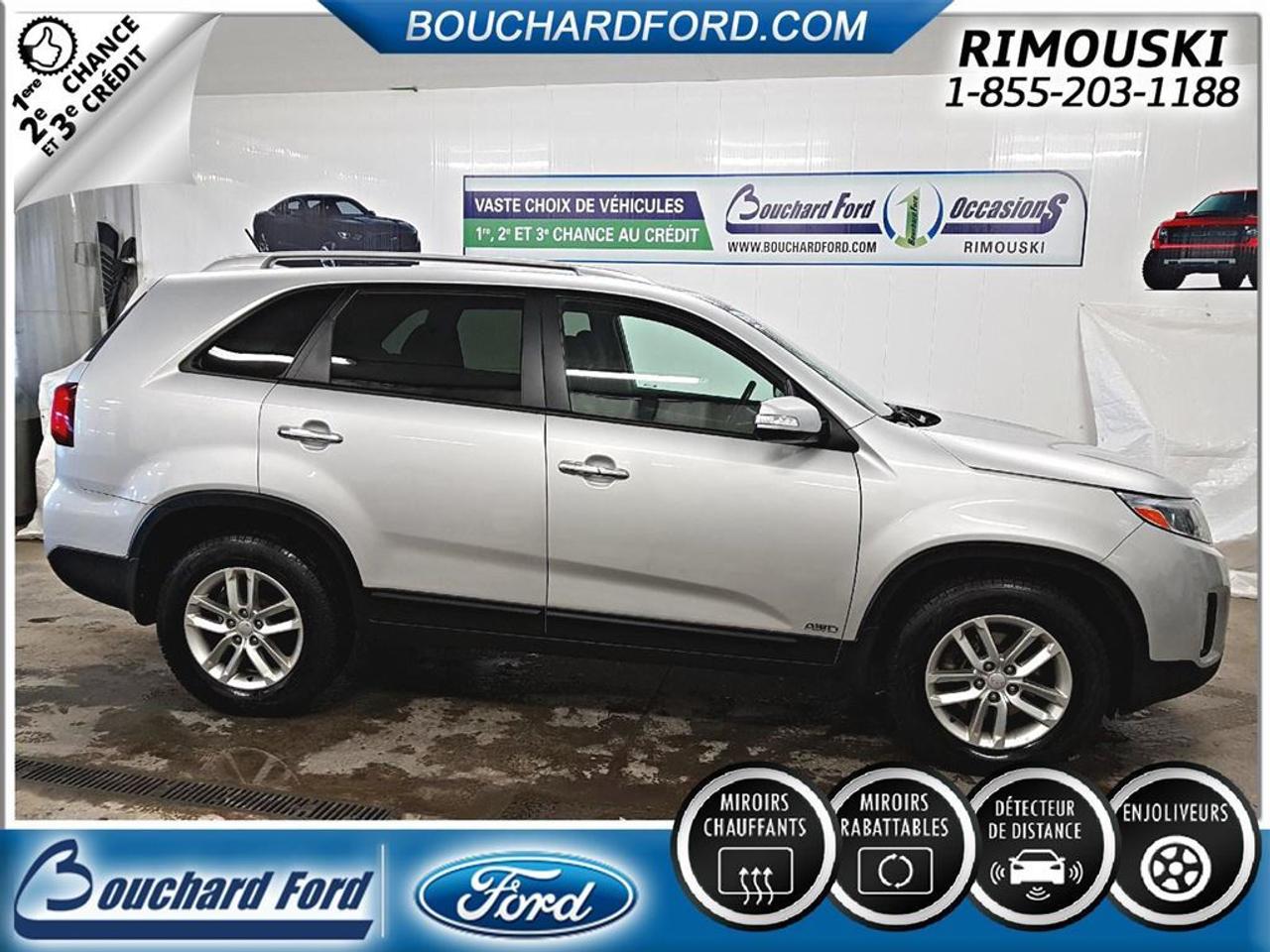 <a href=https://www.bouchardford.com/occasion/Kia-Sorento-2015.html>https://www.bouchardford.com/occasion/Kia-Sorento-2015.html</a>

VÉHICULE LOCAL INSPECTÉ GARANTIE FULL QUI SE TERMINE 27 JUIN 2019 FINANCEMENT DISPONIBLE