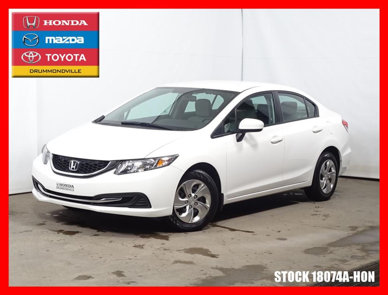 Used 2015 Honda Civic Lx+bluetooth+sieges for sale in Drummondville, QC