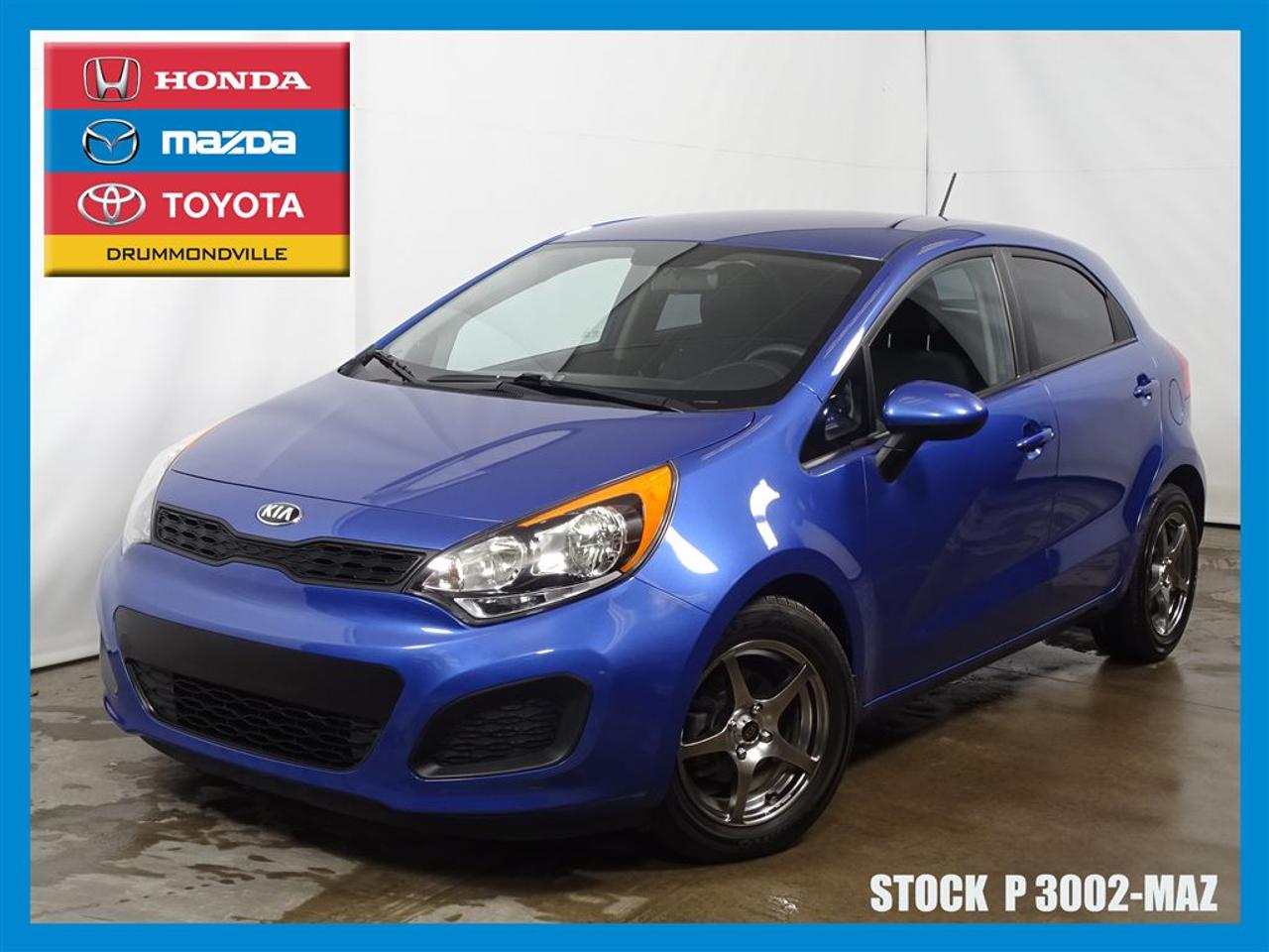 <a href=https://www.toyotadrummondville.com/occasion/Kia-Rio-2015.html>https://www.toyotadrummondville.com/occasion/Kia-Rio-2015.html</a>

**JAMAIS ACCIDENTÉ**BAS KILOMÉTRAGE** Mazda Drummondville à le plus grand inventaire de Mazda au Centre-du-Québec. Avec nos prix agressifs, nous couvrons plusieurs villes tel que Sherbrooke, Victoriaville, Trois-Rivières, Sorel-Tracy, Magog, Acton Vale, Saint-Hyacinthe, Granby et même la Rive-Sud de Montréal! Nous avons une vaste gamme de véhicules, sous-compacte, compacte, intermédiaire, familiale, convertible, VUS, AWD, 4X4, FWD, propulsion, camions? Et de toutes les marques, Honda, Toyota, Hyundai, Kia, Chrysler, Dodge, Ram, Ford, Mercedes-Benz, Audi, Acura, Subaru, Suzuki, BMW, Buick, Cadillac, Chevrolet, Fiat, Jeep, Lexus, Mini Cooper, Mitsubishi, Nissan, Volkswagen, Volvo et Suzuki.   Nous offrons plusieurs modes de financement, conventionnel, 2ième et 3ième chance, redressement de crédit, faillite et Accord D. À noter ; la TPS, la TVQ et les frais du concessionnaire allant jusquà 299$ ne sont pas inclus automatiquement dans le prix affiché du véhicule. Les prix et paiements mensuels ne sont que des estimations et peuvent varier selon les taux dintérêt en considération de votre crédit. Le prix est établi avec un financement à taux régulier, rabais au financement. Pour plus dinformations, appelez-nous au numéro sans frais : 1-844-592-3027.