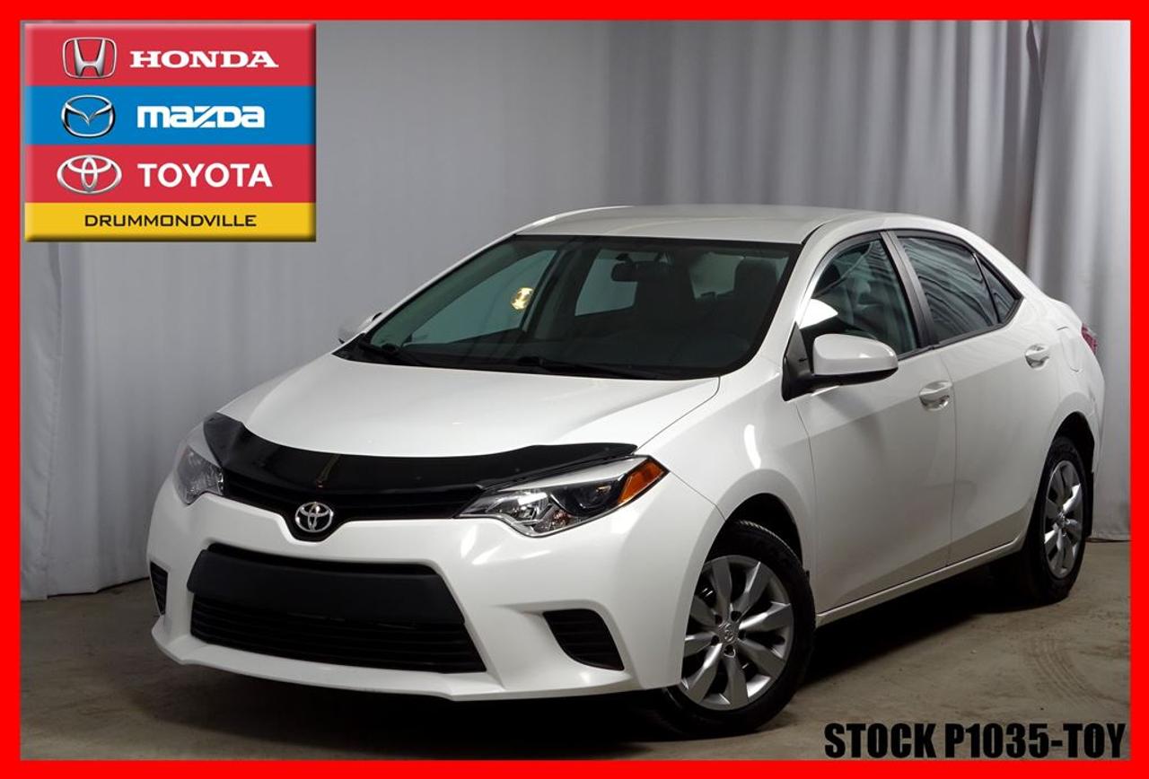 <a href=https://www.toyotadrummondville.com/occasion/Toyota-Corolla-2014.html>https://www.toyotadrummondville.com/occasion/Toyota-Corolla-2014.html</a>

Bluetooth, Commandes au volant, écran tactile, Cruise contrôle, vitres électriques, air clim, camera de recul sieges chauffants et bien plus encore !! (CE LE S SE XSE IM)    Grace a son look sport la Corolla S impose le respect. Confort, tenue de route, style et bien sur fiabilité seront les maîtres mots de votre quotidien.    Son moteur 1.8l 4 cylindre offre de plus une économie dessence de 7.2l/100km en consommation mixte.    Elle est faite pour vous !!  --------------------------------------------------------------------------------------------------------------------------------    Tous nos véhicules sont minutieusement inspectés par nos techniciens certifiés et ils reçoivent un traitement esthétique des plus complet. Laissez à nos experts le soin de vous obtenir lapprobation de crédit qui correspondra à votre budget ! *RABAIS AU FINANCEMENT* (pour véhicule 2008 et plus).     De plus, obtenez un rapport Carproof et les informations relatives aux garanties de vote nouveau véhicule tout à fait gratuitement. Pour plus de détails, contactez un de nos représentants sans tarder ! Programmes de rétablissement de crédit disponibles. À noter ; la TPS, la TVQ et les frais du concessionnaire allant jusquà 299$ ne sont pas inclus automatiquement dans le prix affiché du véhicule. Les prix et paiements mensuels ne sont que des estimations et peuvent varier selon les taux dintérêts.     Visitez notre site complet au HTTPS://WWW.GROUPEMHT.COM/OCCASION/RECHERCHE.HTML pour plus de 250 véhicules doccasion disponible.