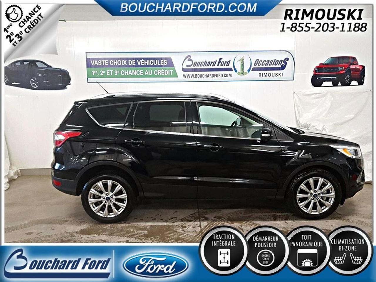 <a href=https://www.bouchardford.com/occasion/Ford-Escape-2017.html>https://www.bouchardford.com/occasion/Ford-Escape-2017.html</a>

VÉHICULE IMPÉCABLE AVEC PUISSANCE DE REMORQUAGE DE 3500 LBS AUSSI CERTIFIÉ FORD AVEC TAUX INTÉRET RÉDUIT A 1.9% 72 MOIS .......