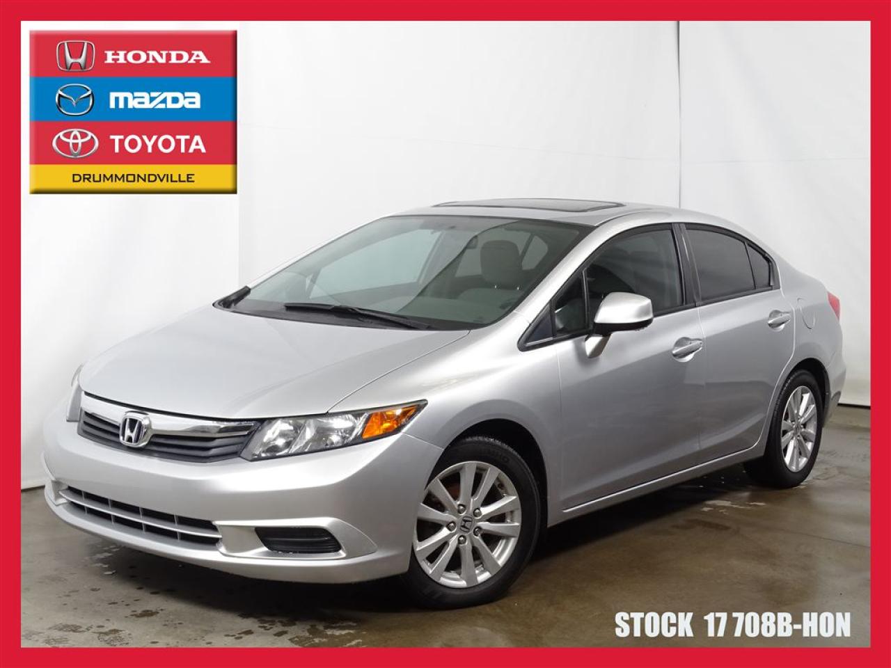 Used 2012 Honda Civic Ex+toit +reg.vit for sale in Drummondville, QC