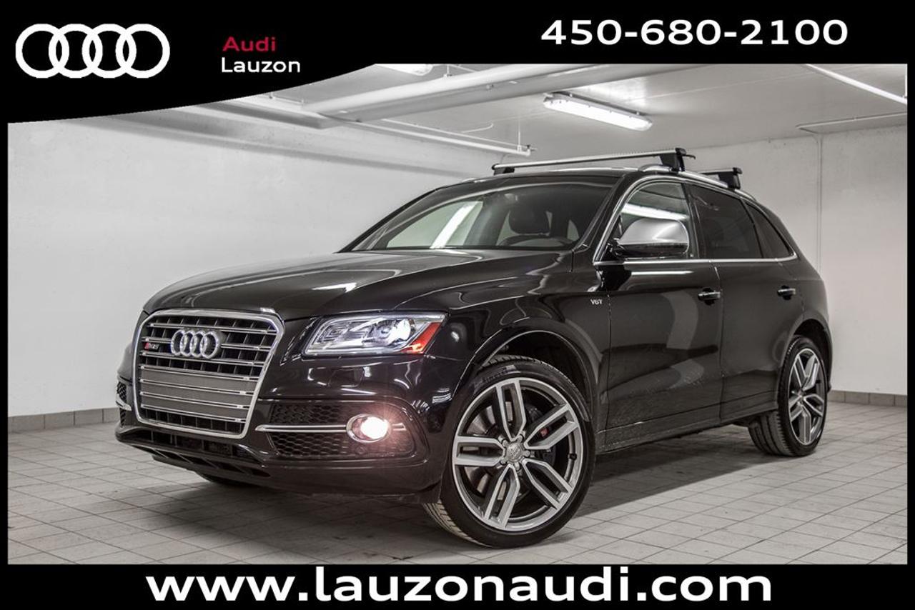 <a href=https://www.autoaubaine.com/Audi-SQ5-c7021881.html>https://www.autoaubaine.com/Audi-SQ5-c7021881.html</a>

21, TOIT OUVRANT PANORAMIQUE, NAVIGATION, CAMERA, BLUETOOTH, ANGLE MORT, ***MAINTENANT OUVERT LE SAMEDI*** Avec plus de 100 voitures, VUS, 4x4 et camions inspectés et certifiés en inventaire, Audi Lauzon Certifié vous offre le plus grand choix de véhicule doccasion Audi sur la Rive-Nord et dans les Laurentides. Nous sommes situés Laval, à seulement 10 minutes de Montréal. Tous nos véhicules doccasions sont minutieusement inspectés et réparés avec soin par nos techniciens certifiés et un rapport CarProof vous est remis sur demande lors de lachat. *** FINANCEMENT À PARTIR DE 0.9% ***. *** LE MEILLEUR PRIX POUR VOTRE ÉCHANGE *** Notre équipe professionnelle et certifiée saura vous offrir une expérience dachat personnalisée pour lachat de votre prochain véhicule doccasion. Contactez-nous aussi afin de vous informer sur nos promotions en cours. Fin de garantie dorigine le 8 mai 2019 / 80 000km. PROLONGATION DE GARANTIE *AUDI CERTIFIÉ* DE 2 ANS ET POSSIBILITÉ DE 160000KM ET FINANCEMENT A PARTIR DE 0.9% DISPONIBLE