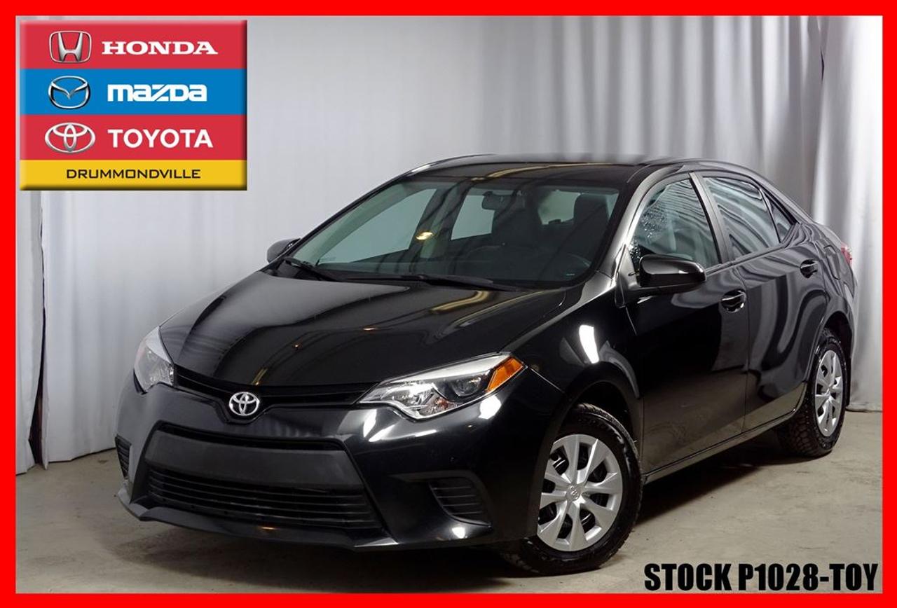 <a href=https://www.toyotadrummondville.com/occasion/Toyota-Corolla-2014.html>https://www.toyotadrummondville.com/occasion/Toyota-Corolla-2014.html</a>

Bluetooth, Commandes au volant, vitres électriques, air clim, miroir electriques chauffants, et bien plus encore !! (CE LE S SE XSE IM)    Grace a son look sport la Corolla S impose le respect. Confort, tenue de route, style et bien sur fiabilité seront les maîtres mots de votre quotidien.    Son moteur 1.8l 4 cylindre offre de plus une économie dessence de 7.2l/100km en consommation mixte.    Elle est faite pour vous !!  --------------------------------------------------------------------------------------------------------------------------------    Tous nos véhicules sont minutieusement inspectés par nos techniciens certifiés et ils reçoivent un traitement esthétique des plus complet. Laissez à nos experts le soin de vous obtenir lapprobation de crédit qui correspondra à votre budget ! *RABAIS AU FINANCEMENT* (pour véhicule 2008 et plus).     De plus, obtenez un rapport Carproof et les informations relatives aux garanties de vote nouveau véhicule tout à fait gratuitement. Pour plus de détails, contactez un de nos représentants sans tarder ! Programmes de rétablissement de crédit disponibles. À noter ; la TPS, la TVQ et les frais du concessionnaire allant jusquà 299$ ne sont pas inclus automatiquement dans le prix affiché du véhicule. Les prix et paiements mensuels ne sont que des estimations et peuvent varier selon les taux dintérêts.     Visitez notre site complet au HTTPS://WWW.GROUPEMHT.COM/OCCASION/RECHERCHE.HTML pour plus de 250 véhicules doccasion disponible.