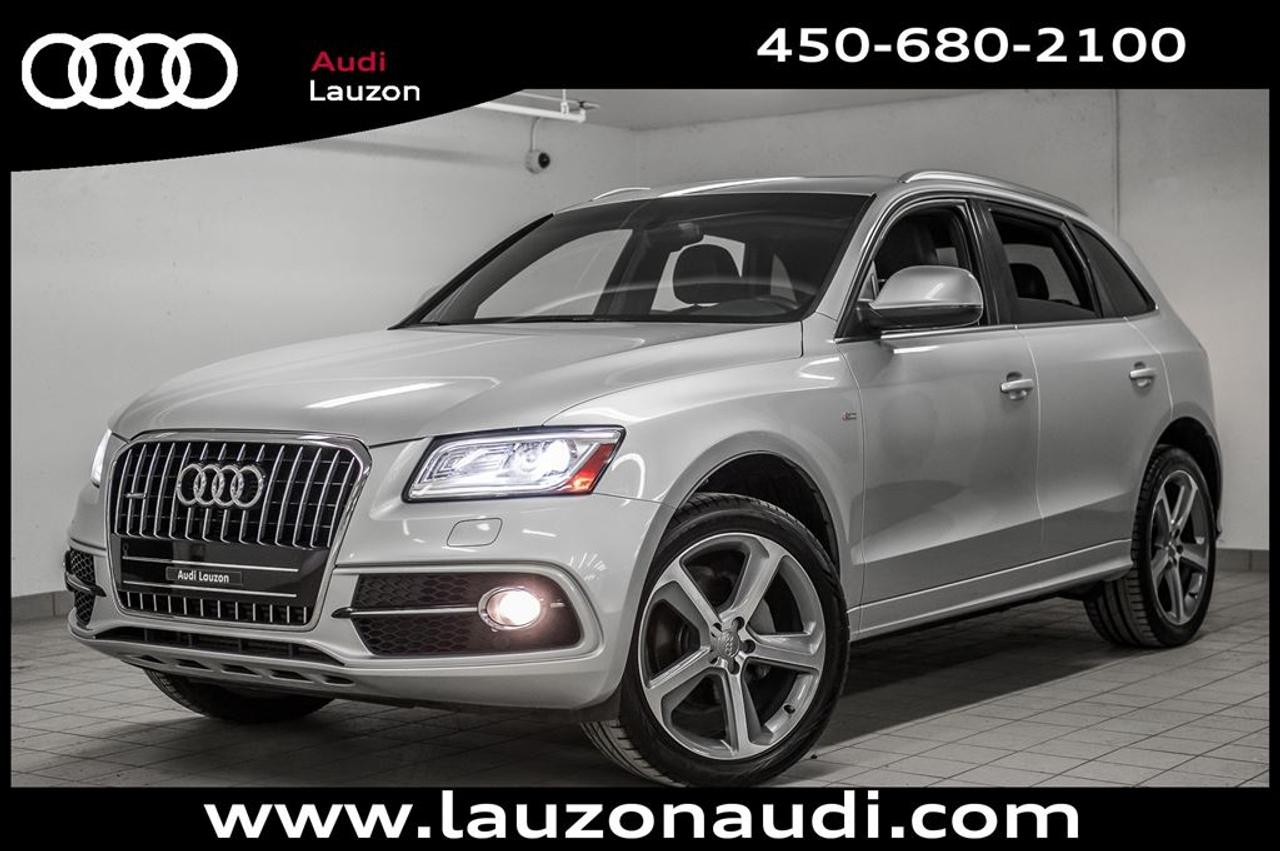 <a href=https://www.autoaubaine.com/Audi-Q5-c7022454.html>https://www.autoaubaine.com/Audi-Q5-c7022454.html</a>

Q5 TECHNIK S-LINE QUATTRO, ROUES DE 20, TOIT OUVRANT PANORAMIQUE, CAMERA, CUIR, XENON, BLUETOOTH, ***MAINTENANT OUVERT LE SAMEDI*** Avec plus de 100 voitures, VUS, 4x4 et camions inspectés et certifiés en inventaire, Audi Lauzon Certifié vous offre le plus grand choix de véhicule doccasion Audi sur la Rive-Nord et dans les Laurentides. Nous sommes situés Laval, à seulement 10 minutes de Montréal. Tous nos véhicules doccasions sont minutieusement inspectés et réparés avec soin par nos techniciens certifiés et un rapport CarProof vous est remis sur demande lors de lachat. *** FINANCEMENT À PARTIR DE 0.9% ***. *** LE MEILLEUR PRIX POUR VOTRE ÉCHANGE *** Notre équipe professionnelle et certifiée saura vous offrir une expérience dachat personnalisée pour lachat de votre prochain véhicule doccasion. Contactez-nous aussi afin de vous informer sur nos promotions en cours. Fin de garantie dorigine le 21 février 2018 / 80 000km. AUDI CERTIFIÉ* DE 2 ANS ET POSSIBILITÉ DE 160000KM ET FINANCEMENT A PARTIR DE 0.9% DISPONIBLE