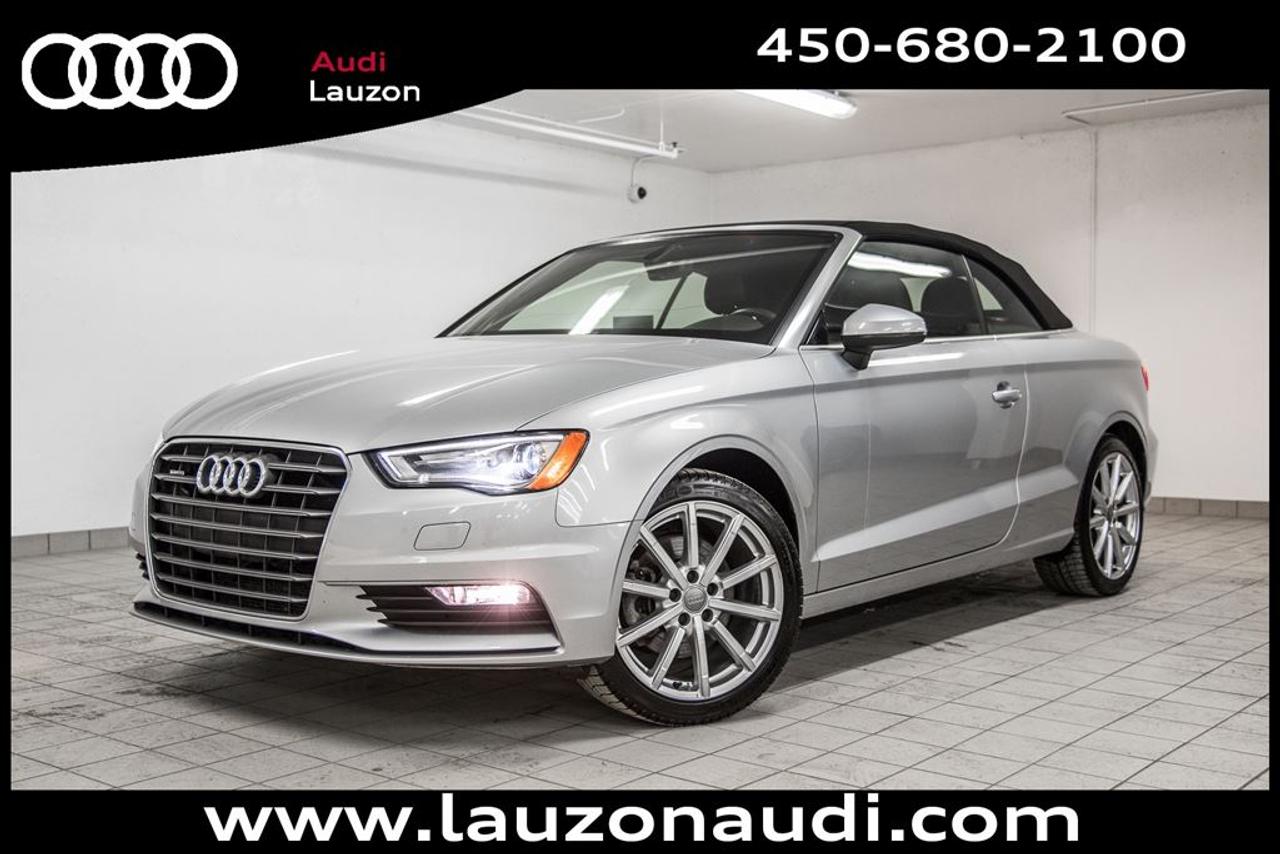 <a href=https://www.autoaubaine.com/Audi-A3-c6985376.html>https://www.autoaubaine.com/Audi-A3-c6985376.html</a>

CABRIOLET, QUATTRO, ROUES DE 18, ENSEMBLE XENON, CUIR, BLUETOOTH, SEULEMENT 39853KM ***MAINTENANT OUVERT LE SAMEDI*** Avec plus de 100 voitures, VUS, 4x4 et camions inspectés et certifiés en inventaire, Audi Lauzon Certifié vous offre le plus grand choix de véhicule doccasion Audi sur la Rive-Nord et dans les Laurentides. Nous sommes situés Laval, à seulement 10 minutes de Montréal. Tous nos véhicules doccasions sont minutieusement inspectés et réparés avec soin par nos techniciens certifiés et un rapport CarProof vous est remis sur demande lors de lachat. *** FINANCEMENT À PARTIR DE 0.9% ***. *** LE MEILLEUR PRIX POUR VOTRE ÉCHANGE *** Notre équipe professionnelle et certifiée saura vous offrir une expérience dachat personnalisée pour lachat de votre prochain véhicule doccasion. Contactez-nous aussi afin de vous informer sur nos promotions en cours.     20-03-2020/80000km,PROLONGATION DE GARANTIE *AUDI CERTIFIÉ* DE 2 ANS ET POSSIBILITÉ DE 160000KM ET FINANCEMENT A PARTIR DE 0.9% DISPONIBLE