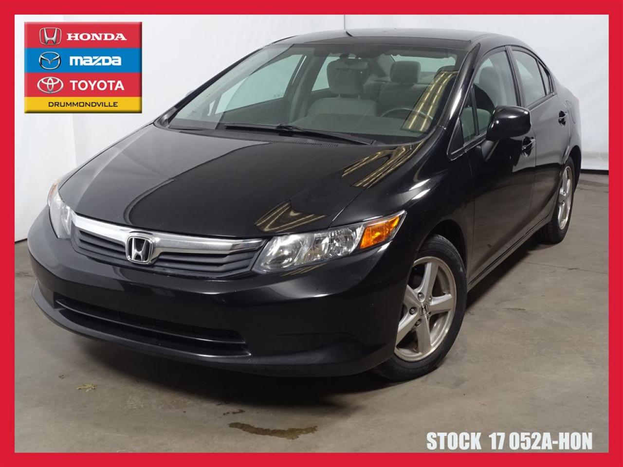 Used 2012 Honda Civic Lx+bluetooth+reg.vit for sale in Drummondville, QC