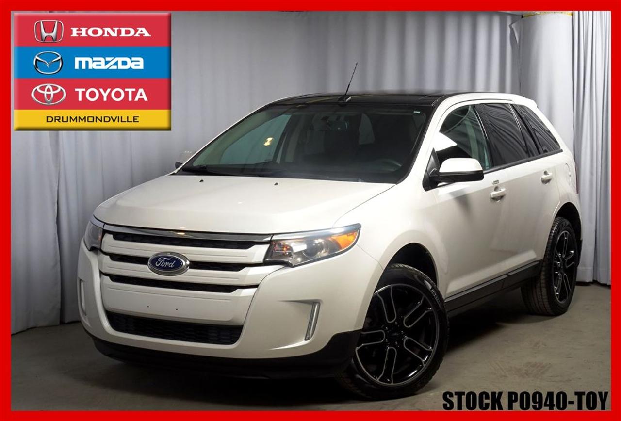 <a href=https://www.toyotadrummondville.com/occasion/Ford-Edge-2012.html>https://www.toyotadrummondville.com/occasion/Ford-Edge-2012.html</a>

SEL / AWD / NAV / TOIT PANO    Camera de recul, Mags 20 pouces, Bluetooth, Commandes au volant, Sièges chauffants, Ecran tactile, Cuir, Allumage des feux automatique, Toit Panoramique et bien plus encore (S SE SEL TITANIUM SPORT)        Avec son allure sport, ce Ford Edge offre un look à toute épreuve. Vous serez séduit par son design agressif et sportif. La longue liste de ses options ravira toute votre famille.         Son moteur 3.5L V6 développant 285 ch vous octroie tout les styles de conduite grâce à sa traction intégrale intuitive de haute qualité. Il vous permet également de remorquer jusquà 3500 livres.        --------------------------------------------------------------------------------------------------------------------------------        Tous nos véhicules sont minutieusement inspectés par nos techniciens certifiés et ils reçoivent un traitement esthétique des plus complet. Laissez à nos experts le soin de vous obtenir lapprobation de crédit qui correspondra à votre budget ! *RABAIS AU FINANCEMENT* (pour véhicule 2008 et plus).         De plus, obtenez un rapport Carproof et les informations relatives aux garanties de vote nouveau véhicule tout à fait gratuitement. Pour plus de détails, contactez un de nos représentants sans tarder ! Programmes de rétablissement de crédit disponibles. À noter ; la TPS, la TVQ et les frais du concessionnaire allant jusquà 299$ ne sont pas inclus automatiquement dans le prix affiché du véhicule. Les prix et paiements mensuels ne sont que des estimations et peuvent varier selon les taux dintérêts.         Visitez notre site complet au HTTPS://WWW.GROUPEMHT.COM/OCCASION/RECHERCHE.HTML pour plus de 250 véhicules doccasion disponible.