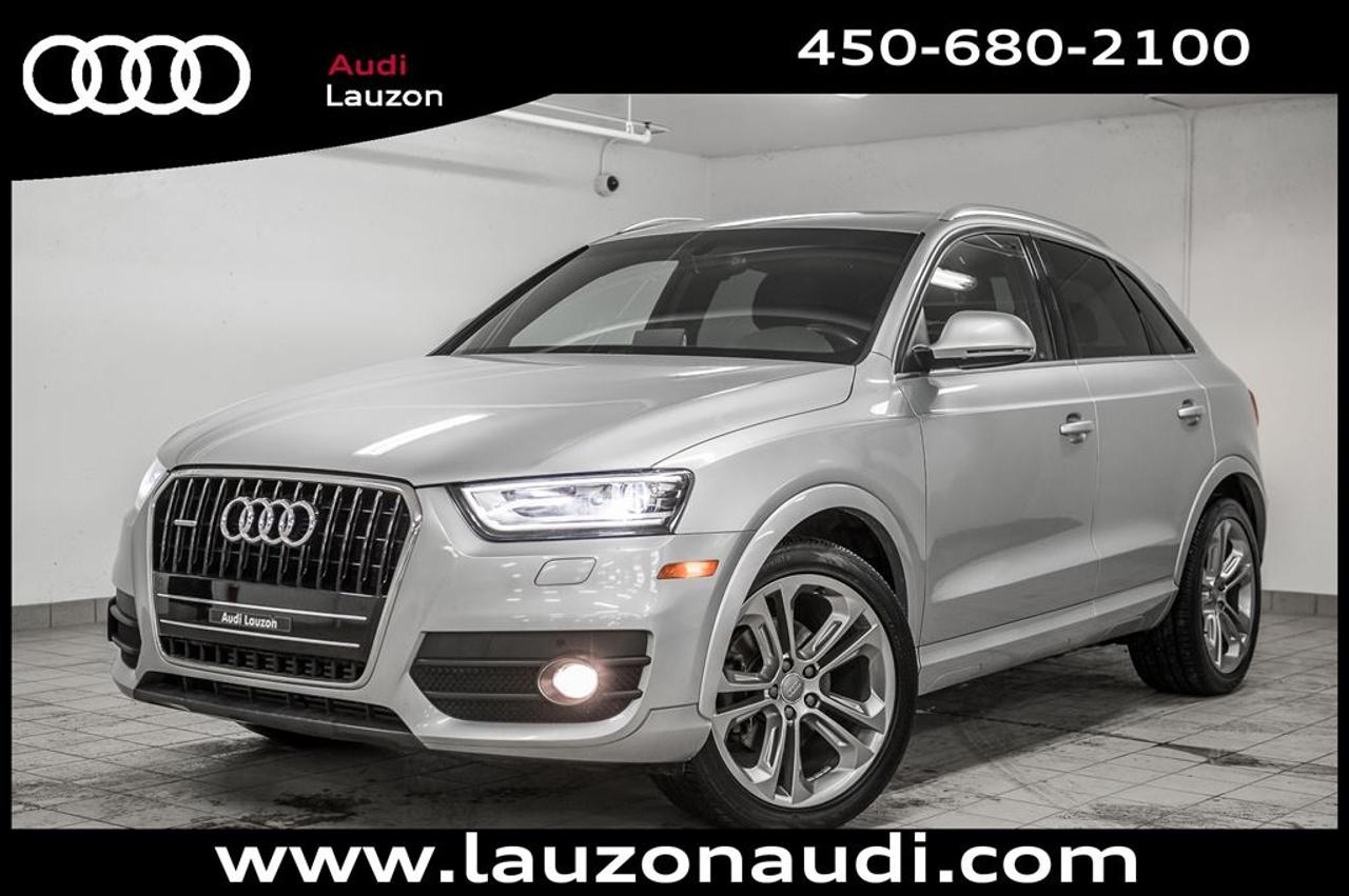 <a href=https://www.autoaubaine.com/Audi-Q3-c6991759.html>https://www.autoaubaine.com/Audi-Q3-c6991759.html</a>

QUATTRO, S-LINE SPORT PACK, TOIT OUVRANT PANORAMIQUE, CUIR, XENON, BLUETOOTH,    ***MAINTENANT OUVERT LE SAMEDI*** Avec plus de 100 voitures, VUS, 4x4 et camions inspectés et certifiés en inventaire, Audi Lauzon Certifié vous offre le plus grand choix de véhicule doccasion Audi sur la Rive-Nord et dans les Laurentides. Nous sommes situés Laval, à seulement 10 minutes de Montréal. Tous nos véhicules doccasions sont minutieusement inspectés et réparés avec soin par nos techniciens certifiés et un rapport CarProof vous est remis sur demande lors de lachat. *** FINANCEMENT À PARTIR DE 0.9% ***. *** LE MEILLEUR PRIX POUR VOTRE ÉCHANGE *** Notre équipe professionnelle et certifiée saura vous offrir une expérience dachat personnalisée pour lachat de votre prochain véhicule doccasion. Contactez-nous aussi afin de vous informer sur nos promotions en cours.     19-03-2019/80000km,PROLONGATION DE GARANTIE *AUDI CERTIFIÉ* DE 2 ANS ET POSSIBILITÉ DE 160000KM ET FINANCEMENT A PARTIR DE 0.9% DISPONIBLE