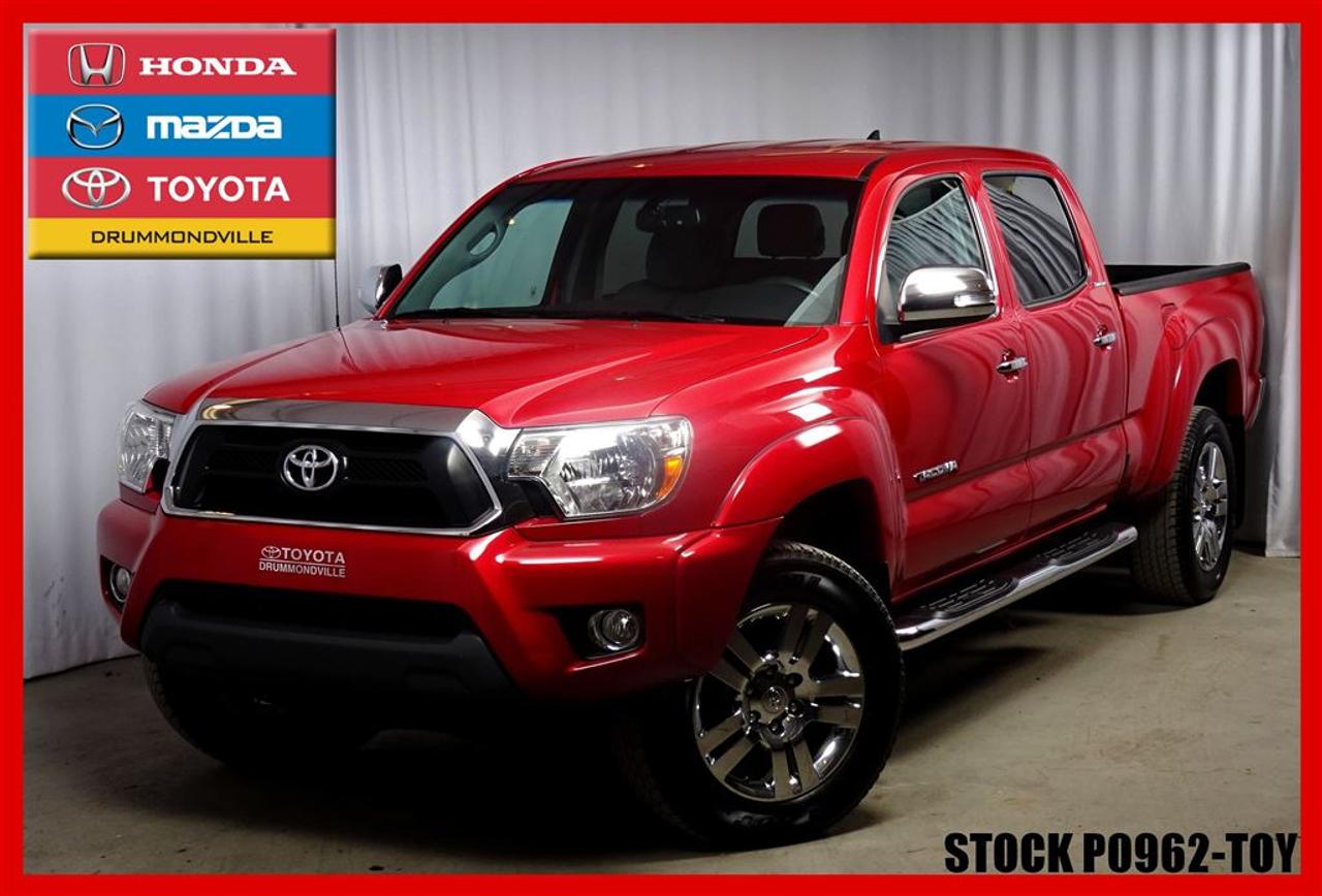 <a href=https://www.toyotadrummondville.com/occasion/Toyota-Tacoma-2015.html>https://www.toyotadrummondville.com/occasion/Toyota-Tacoma-2015.html</a>

Sieges Cuir, Bluetooth, Mags 18 pouces, camera de recul, commandes au volant, port usb, feux anti-brouillard, ecran tactile, Navigation et bien plus encore !! (BASE SR5 TRD LIMITED OFF ROAD)  Le Tacoma sera comblé tous vos besoins si vous rechercher une camionnette économique et urbaine, grace a son moteur 6 Cylindres de 4.0 Litres qui vous amènera ou bon vous semble.  Venez profiter de la fiabilité Toyota au volant de la camionnette la plus rentable du marché.  --------------------------------------------------------------------------------------------------------------------------------  Tous nos véhicules sont minutieusement inspectés par nos techniciens certifiés et ils reçoivent un traitement esthétique des plus complet. Laissez à nos experts le soin de vous obtenir lapprobation de crédit qui correspondra à votre budget ! *RABAIS AU FINANCEMENT* (pour véhicule 2008 et plus).   De plus, obtenez un rapport Carproof et les informations relatives aux garanties de vote nouveau véhicule tout à fait gratuitement. Pour plus de détails, contactez un de nos représentants sans tarder ! Programmes de rétablissement de crédit disponibles. À noter ; la TPS, la TVQ et les frais du concessionnaire allant jusquà 299$ ne sont pas inclus automatiquement dans le prix affiché du véhicule. Les prix et paiements mensuels ne sont que des estimations et peuvent varier selon les taux dintérêts.   Visitez notre site complet au HTTPS://WWW.GROUPEMHT.COM/OCCASION/RECHERCHE.HTML pour plus de 250 véhicules doccasion disponible.