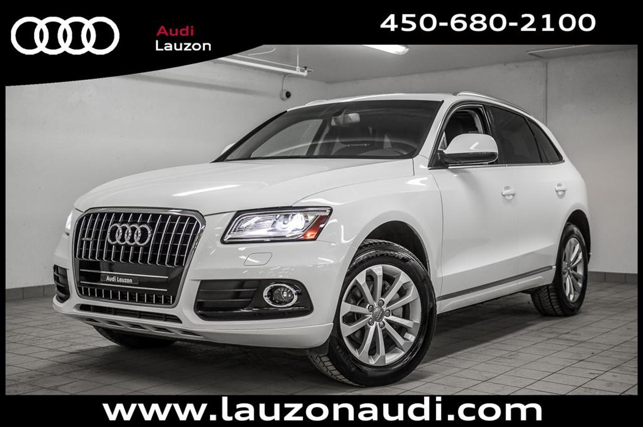 <a href=https://www.autoaubaine.com/Audi-Q5-c6988929.html>https://www.autoaubaine.com/Audi-Q5-c6988929.html</a>

QUATTRO, TOIT OUVRANT PANORAMIQUE, CUIR, XENON, BLUETOOTH,    ***MAINTENANT OUVERT LE SAMEDI*** Avec plus de 100 voitures, VUS, 4x4 et camions inspectés et certifiés en inventaire, Audi Lauzon Certifié vous offre le plus grand choix de véhicule doccasion Audi sur la Rive-Nord et dans les Laurentides. Nous sommes situés Laval, à seulement 10 minutes de Montréal. Tous nos véhicules doccasions sont minutieusement inspectés et réparés avec soin par nos techniciens certifiés et un rapport CarProof vous est remis sur demande lors de lachat. *** FINANCEMENT À PARTIR DE 0.9% ***. *** LE MEILLEUR PRIX POUR VOTRE ÉCHANGE *** Notre équipe professionnelle et certifiée saura vous offrir une expérience dachat personnalisée pour lachat de votre prochain véhicule doccasion. Contactez-nous aussi afin de vous informer sur nos promotions en cours.    23-12-2017/80000km,PROLONGATION DE GARANTIE *AUDI CERTIFIÉ* DE 2 ANS ET POSSIBILITÉ DE 160000KM ET FINANCEMENT A PARTIR DE 0.9% DISPONIBLE