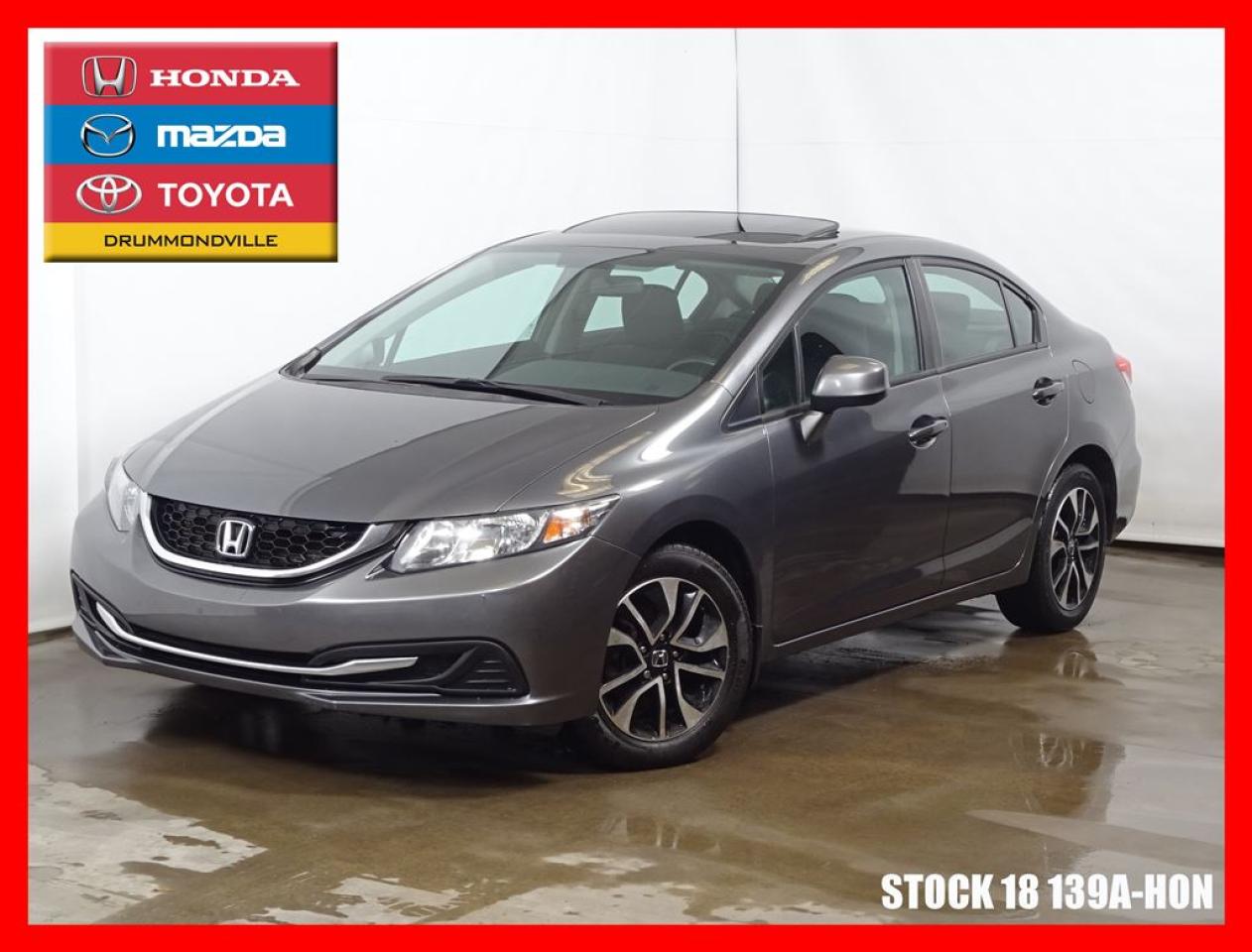 Used 2013 Honda Civic Ex +toit+caméra+sieg for sale in Drummondville, QC