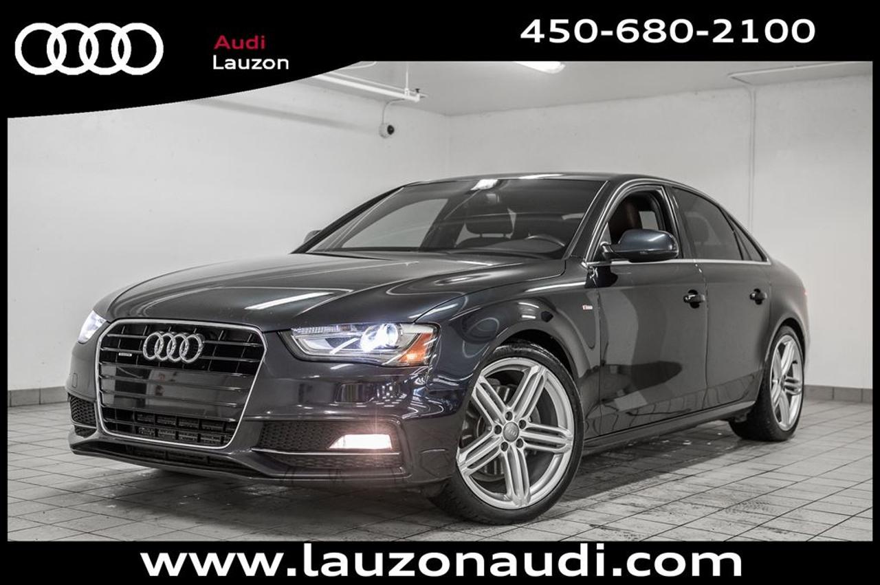 <a href=https://www.autoaubaine.com/Audi-A4-c6982009.html>https://www.autoaubaine.com/Audi-A4-c6982009.html</a>

S-LINE, NAVIGATION, B&O, CAMERA, 19, CUIR, TOIT OUVRANT,   ***MAINTENANT OUVERT LE SAMEDI*** Avec plus de 100 voitures, VUS, 4x4 et camions inspectés et certifiés en inventaire, Audi Lauzon Certifié vous offre le plus grand choix de véhicule doccasion Audi sur la Rive-Nord et dans les Laurentides. Nous sommes situés Laval, à seulement 10 minutes de Montréal. Tous nos véhicules doccasions sont minutieusement inspectés et réparés avec soin par nos techniciens certifiés et un rapport CarProof vous est remis sur demande lors de lachat. *** FINANCEMENT À PARTIR DE 0.9% ***. *** LE MEILLEUR PRIX POUR VOTRE ÉCHANGE *** Notre équipe professionnelle et certifiée saura vous offrir une expérience dachat personnalisée pour lachat de votre prochain véhicule doccasion. Contactez-nous aussi afin de vous informer sur nos promotions en cours.     18-12-2018/80000km,PROLONGATION DE GARANTIE *AUDI CERTIFIÉ* DE 2 ANS ET POSSIBILITÉ DE 160000KM ET FINANCEMENT A PARTIR DE 0.9% DISPONIBLE