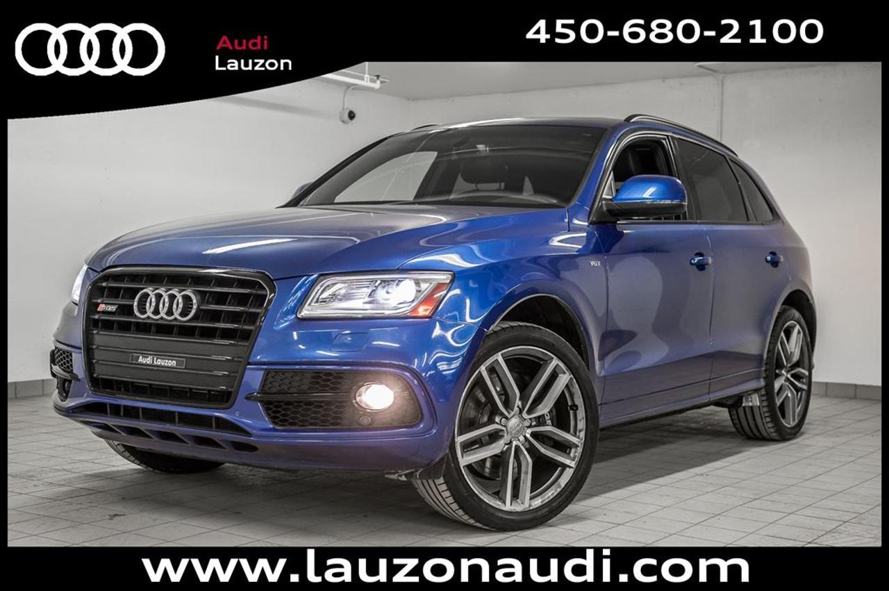<a href=https://www.autoaubaine.com/Audi-SQ5-c7024660.html>https://www.autoaubaine.com/Audi-SQ5-c7024660.html</a>

21, TOIT OUVRANT PANORAMIQUE, NAVIGATION, CAMERA, BLUETOOTH, ANGLE MORT, ***MAINTENANT OUVERT LE SAMEDI*** Avec plus de 100 voitures, VUS, 4x4 et camions inspectés et certifiés en inventaire, Audi Lauzon Certifié vous offre le plus grand choix de véhicule doccasion Audi sur la Rive-Nord et dans les Laurentides. Nous sommes situés Laval, à seulement 10 minutes de Montréal. Tous nos véhicules doccasions sont minutieusement inspectés et réparés avec soin par nos techniciens certifiés et un rapport CarProof vous est remis sur demande lors de lachat. *** FINANCEMENT À PARTIR DE 0.9% ***. *** LE MEILLEUR PRIX POUR VOTRE ÉCHANGE *** Notre équipe professionnelle et certifiée saura vous offrir une expérience dachat personnalisée pour lachat de votre prochain véhicule doccasion. Contactez-nous aussi afin de vous informer sur nos promotions en cours. Fin de garantie dorigine le 28 février 2019 / 80 000km. PROLONGATION DE GARANTIE *AUDI CERTIFIÉ* DE 2 ANS ET POSSIBILITÉ DE 160000KM ET FINANCEMENT A PARTIR DE 0.9% DISPONIBLE