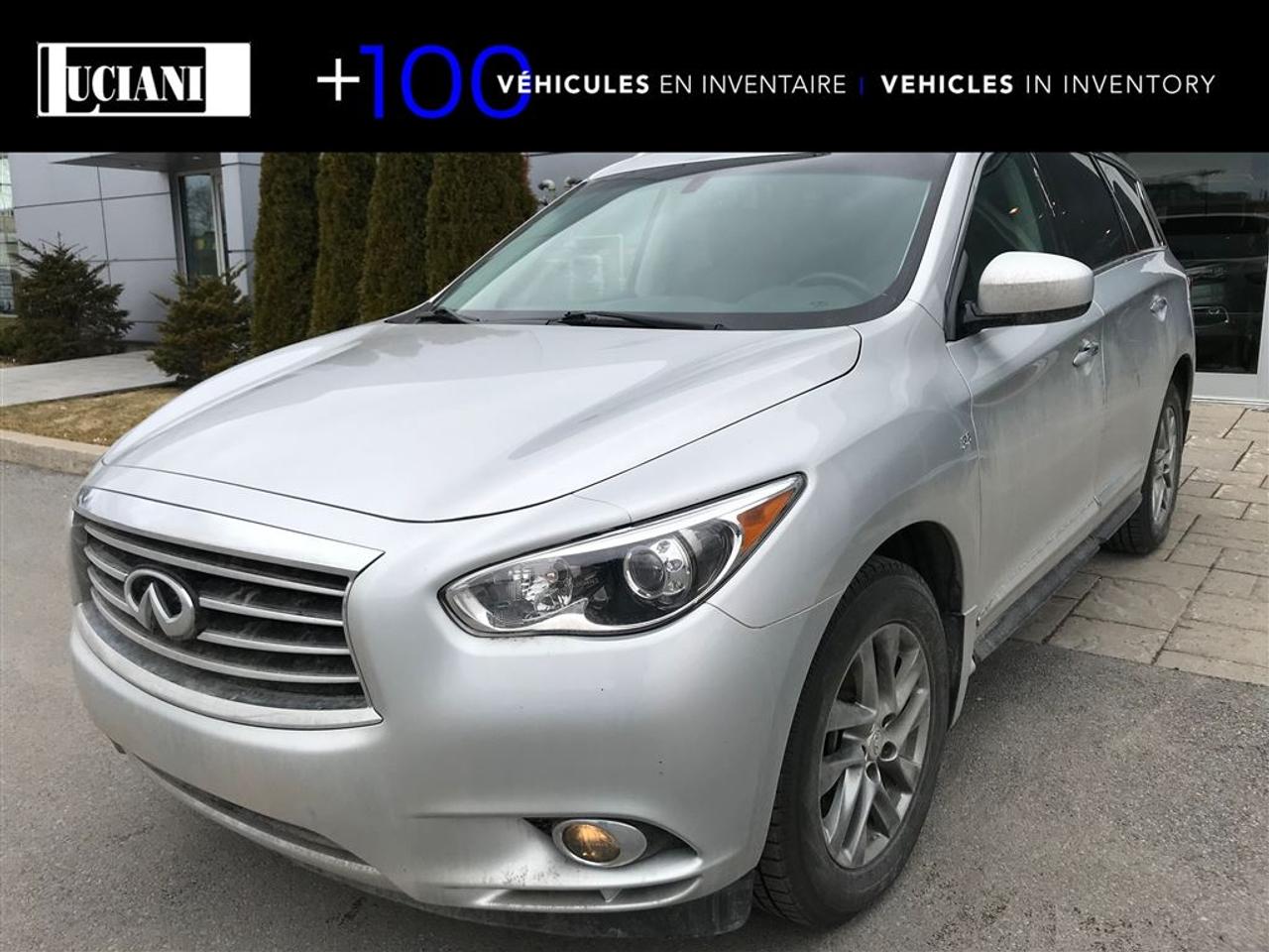 <a href=https://www.lucianiinfiniti.ca/occasion/Infiniti-Qx60-2015.html>https://www.lucianiinfiniti.ca/occasion/Infiniti-Qx60-2015.html</a>

247$/ 2 SEMAINES sur 84 mois , 0$ de comptant , GARANTIE COMPLETE 6 ans/ 160 000km !!!      JAMAIS ACCIDENTÉ      ACCIDENT FREE!!!      Renseignez-vous sur nos programmes de véhicules doccasion certifié Infiniti! Obtenez la tranquillité desprit sur nos modèles sélectionnés. Couvert jusqu a 96 Mois /160,000KM incluant une assistance routière , une inspection complète en 160 points , un historique Carproof et beaucoup plus ! En affaire depuis plus de 45 ans , le groupe Luciani dépasse les attentes de ses clients en offrant une expérience dachat agréable et un inventaire de véhicule doccasion DE QUALITÉ avec plus de 100 véhicules À LINTÉRIEUR de toutes marques!! ACURA , INFINITI , BMW , MERCEDES , AUDI , LEXUS , LAND ROVER ,HONDA , TOYOTA , HYUNDAI , NISSAN , Ect. nous avons ce quil vous faut au meilleur prix ! FINANCEMENT 1ere , 2eme et 3eme chance SUR PLACE au meilleur taux. Venez rencontrer notre équipe de vente dévouée qui vous servirons avec transparence ! Nous avons lexpérience et le personnel pour prendre grand soin de vous durant votre visite.****** Please inquire about our Infinti certified programs for per-owned cars! Obtain peace of mind with our selected certified pre-owned models. Cover up to 96 month / 160,000KM including road side assistance, a complete 160 points Certified inspection, complete Carproof history and much more! In business for more than 45 years, the Luciani Group exceeds the expectations of their clients by giving them an outstanding sales experience with quality pre-owned inventory such as ACURA, INFINITI, BMW, MERCEDES, AUDI, LEXUS and LAND ROVER. We have what you need at the very best price. On the spot 1st, 2nd and 3rd financing at the best rates. Our experienced crew is devoted to complete transparency and will take care of you during your visit.