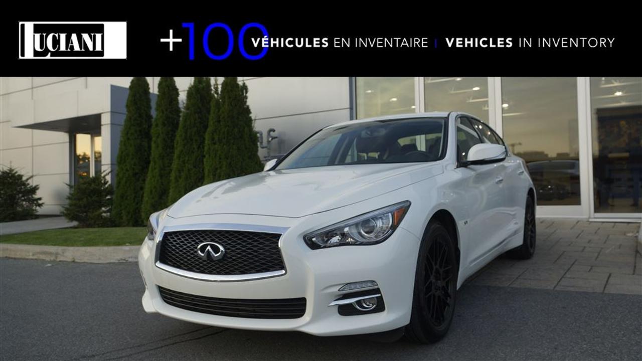 <a href=https://www.lucianiinfiniti.ca/occasion/Infiniti-Q50-2017.html>https://www.lucianiinfiniti.ca/occasion/Infiniti-Q50-2017.html</a>

291$ / 2 semaines sur 84 mois , 0$ comptant, GARANTIE COMPLETE de 6 ans /160 000km INCLUSE !!!        Repris dun client de la maison, toujours entretenue ICI chez luciani Infiniti, 1 seul propriétaire , non-fumeur , JAMAIS ACCIDENTÉ !!!        Bought Back from a Home Customer, Always Maintained Here at Luciani Infiniti, Only 1 Owner, Non Smoker, ACCIDENT FREE!!!        AWD,Caméra de Recul, Système de Son Bose, Toit Ouvrant, Sièges et Volant Chauffant, Bluetooth Audio, 4 Types de Mode de Conduite, Climatisation Dual-Zone et BEAUOUP PLUS !!        AWD, Back up Camera, Bose Sound System, Sun Roof, Heating Seats and Steering Wheel, Audio Bluetooth, 4 Different Driving Type, Dual-Zone Climate Control and MUCH MORE !!