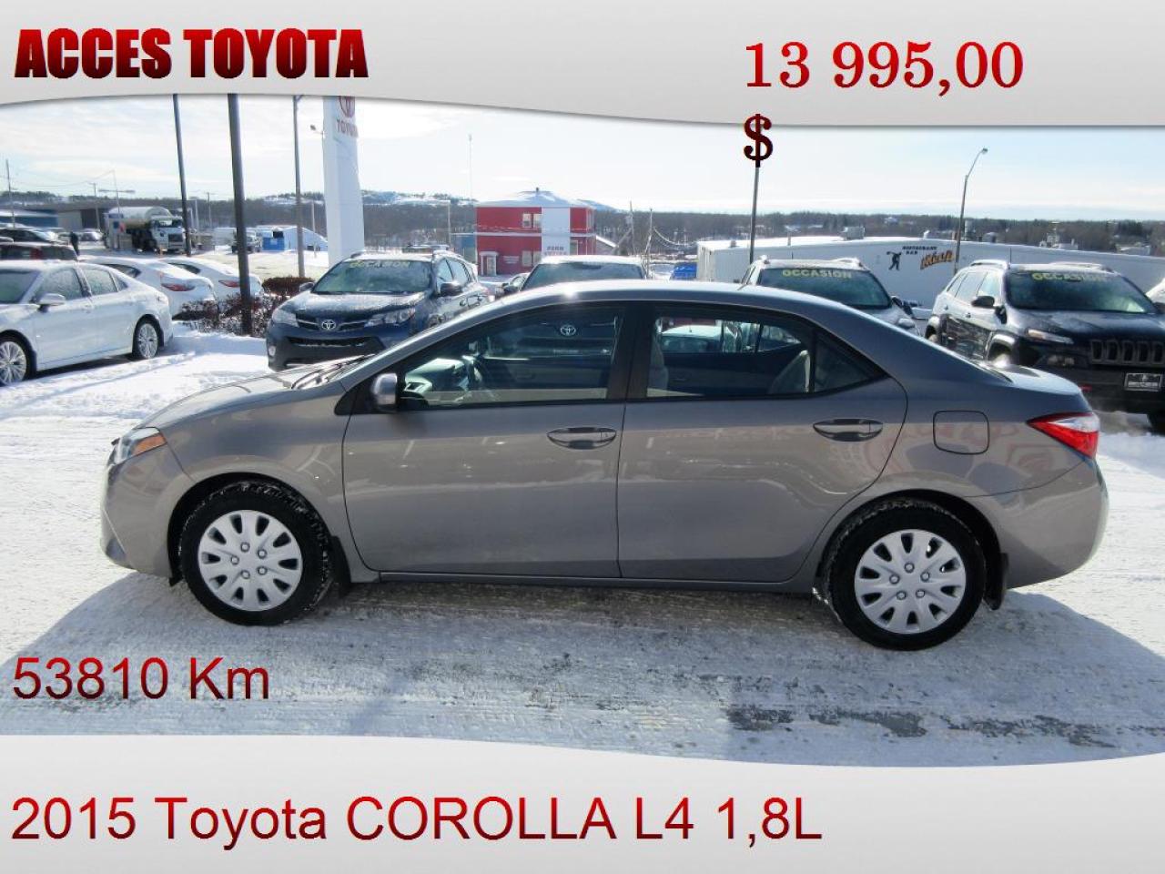 Used 2015 Toyota Corolla  for sale in Rouyn-Noranda, QC