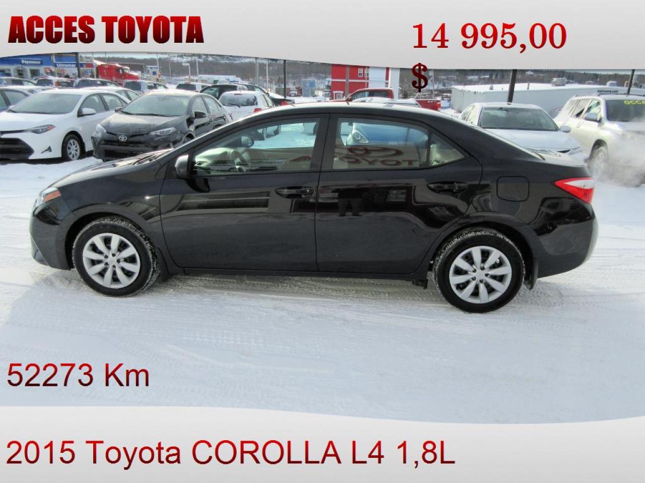 Used 2015 Toyota Corolla  for sale in Rouyn-Noranda, QC