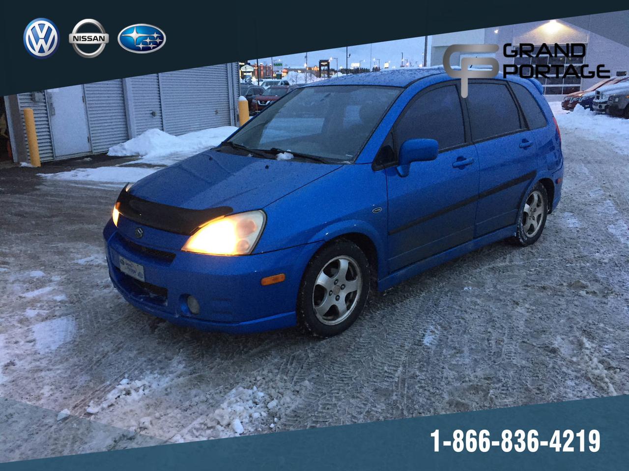 <a href=https://www.autoaubaine.com/Suzuki-Aerio-c7024290.html>https://www.autoaubaine.com/Suzuki-Aerio-c7024290.html</a>

Petite voiture à traction intégrale et transmission automatique très pratique et robuste. Voiture non-inspectée. A besoin de diverses réparations pour obtenir un rendement adéquat. Air climatisé et divers accessoires (le cas échéant) peuvent ne pas être fonctionnels. Rabais du prix régulier du marché accordé en conséquence.