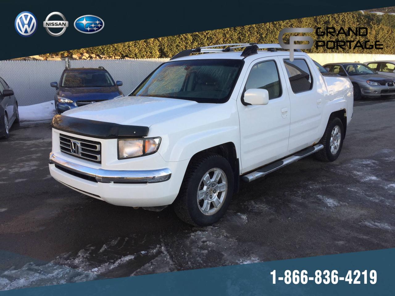 Used 2008 Honda Ridgeline EX-L 4RM CrewCab + cuir for sale in Rivière-Du-Loup, QC