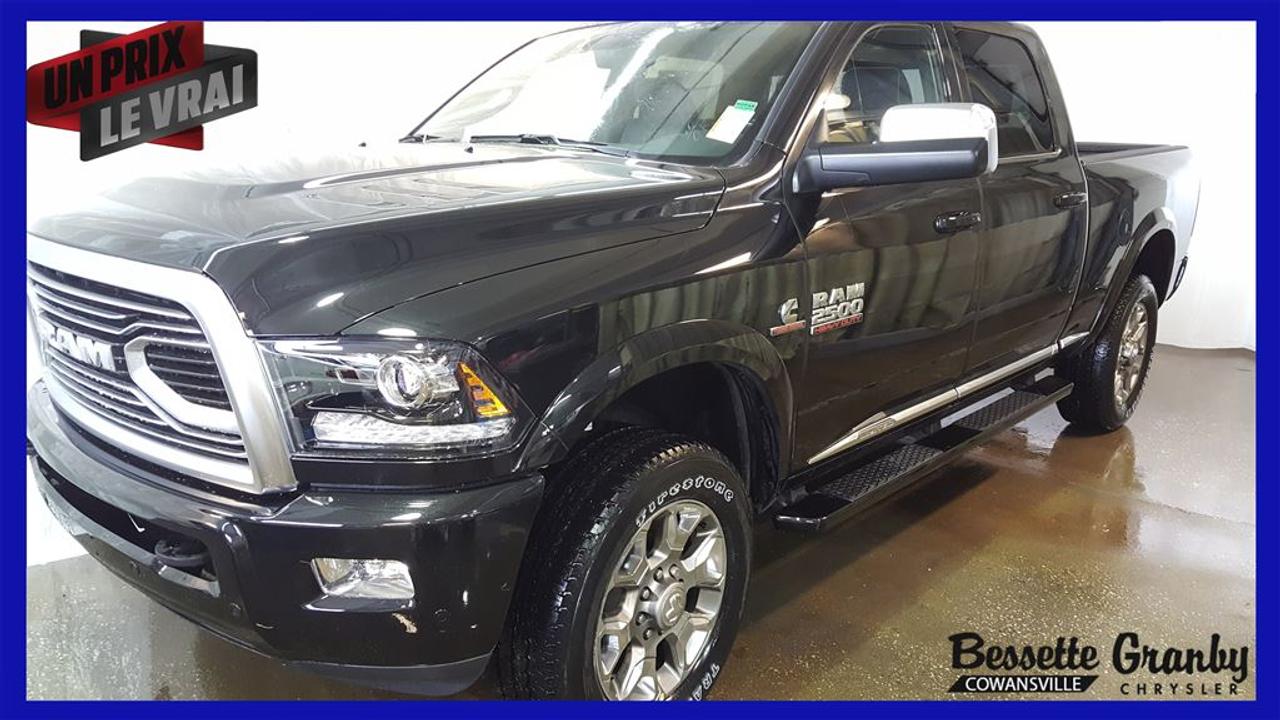 <a href=https://www.granbychrysler.com/occasion/RAM-2500-2018.html>https://www.granbychrysler.com/occasion/RAM-2500-2018.html</a>

Boite 64, ensemble protection, ensemble préparation sellette, différentiel autobloquant, écran tactile 8.4 PO, android auto, apple carplay, navigation, caméra de recul, bluetoothDes transactions sans tracas depuis 60 ans !Notre politique : Un prix, le vrai.*Financement rapide aux meilleurs taux de lindustrie*1,2 et 3 chance au crédit disponibleAppelez-nous pour plus de détails! Contactez-nous par Texto au numéro 450-915-1404.==Téléphonez-nous avant de vous déplacer afin de confirmer lemplacement et la disponibilité ==Tous les rabais sont déjà inclus dans le prix affiché (conquête/loyauté/boni au comptant/etc.)==Financement rapide==2e Chance au crédit disponible==Frais de préparation et de documentation (325$ neuf et 225$ occasion) en sus==Photos à titre indicatif==Le manufacturier ou le concessionnaire peuvent mettre fin à cette offre en tout temps==Vaste inventaire==
