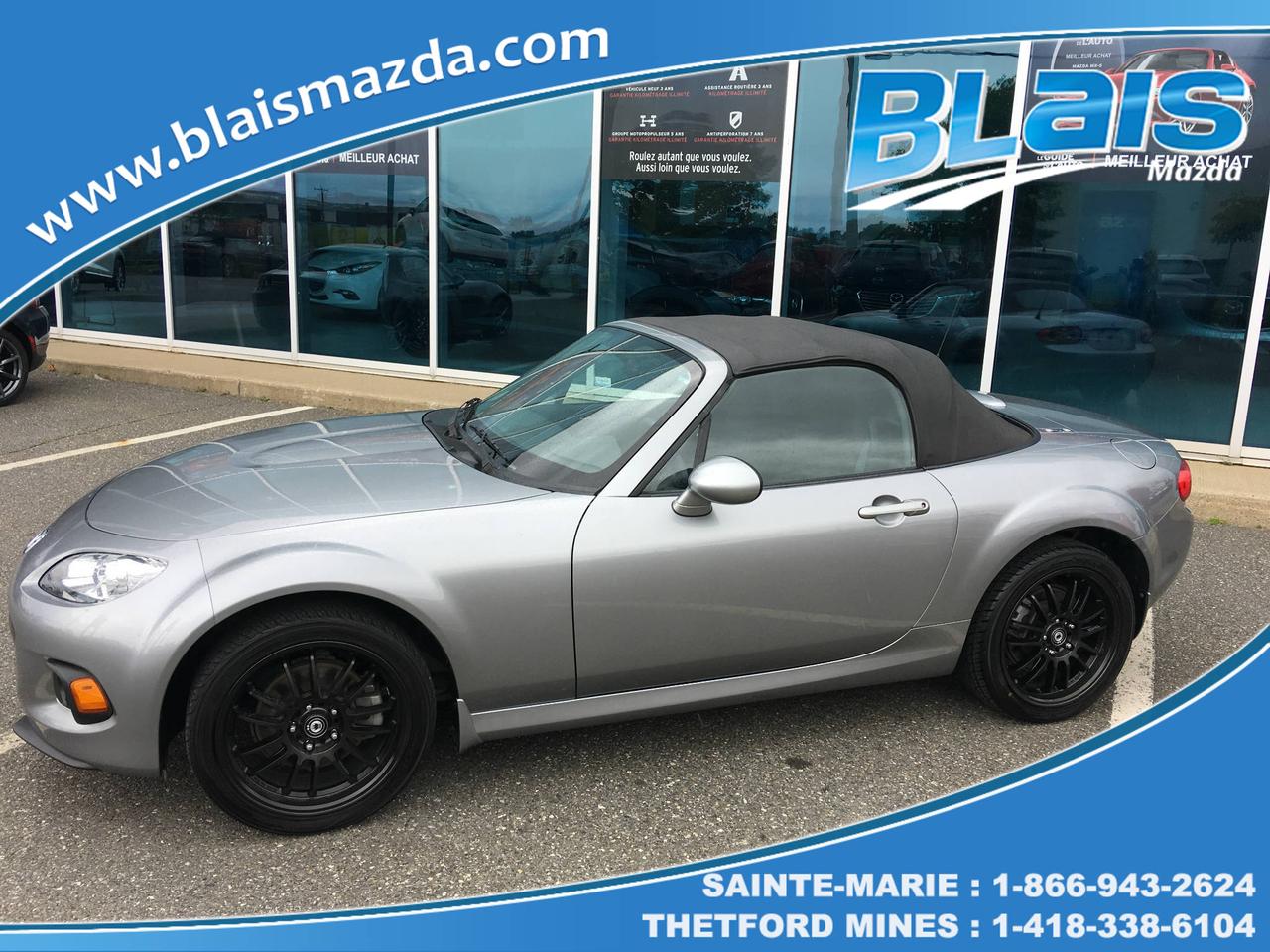 <a href=https://www.blaismazda.com/occasion/Mazda-MX5-2013.html>https://www.blaismazda.com/occasion/Mazda-MX5-2013.html</a>

Blais Mazda est reconnu pour la qualité et linspection minutieuse de ses véhicules.
Nous offrons un inventaire très varié pour tout les budgets à des taux de financement très avantageux.  
Nous sommes toujours à la recherche de véhicules doccasion, de toutes marques et modèles, passez nous voir pour une évaluation gratuite de votre véhicule.